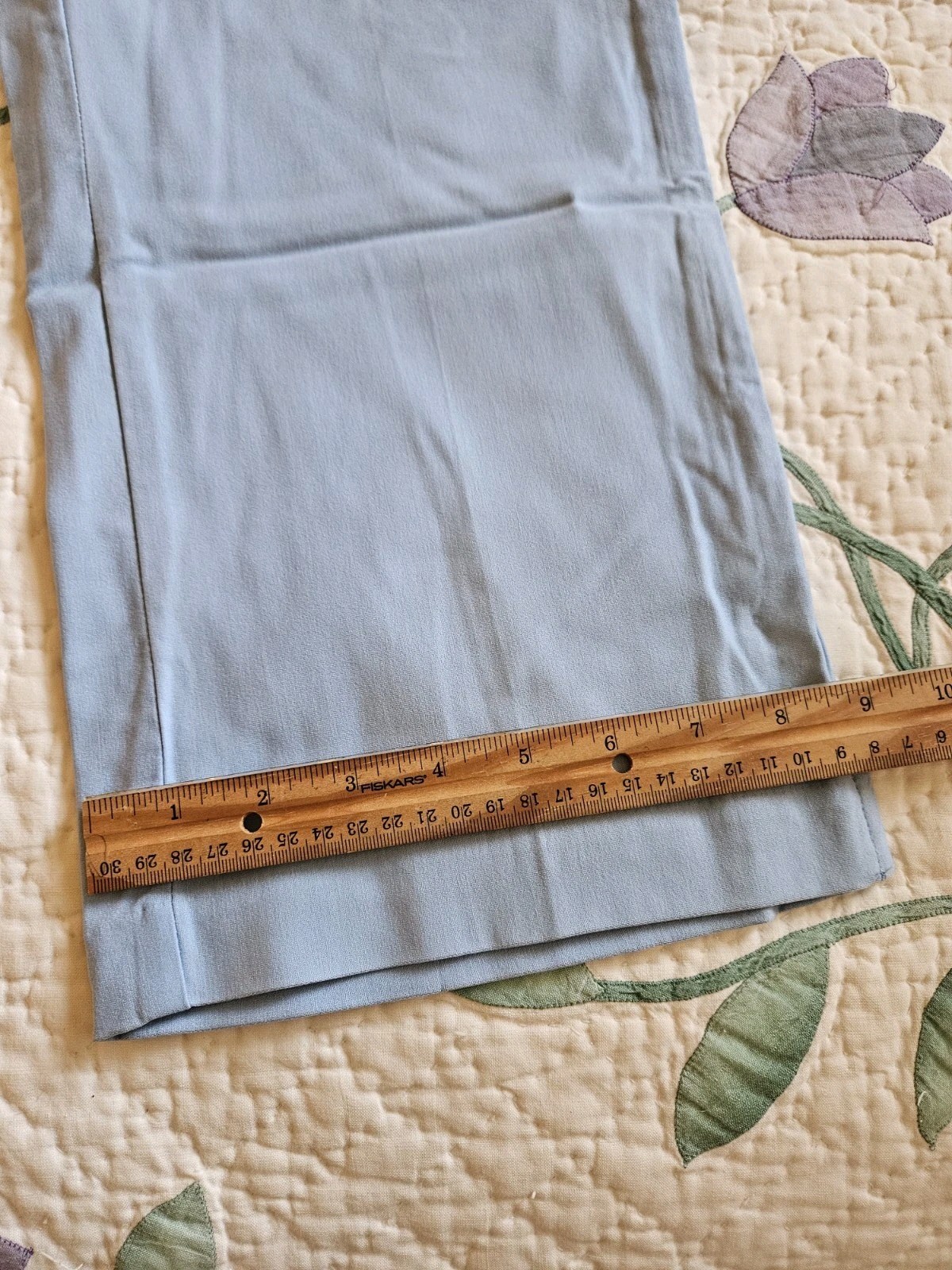Counterparts Women’s Straight Leg Pull On Trousers Size XL Powder Blue Hi Rise