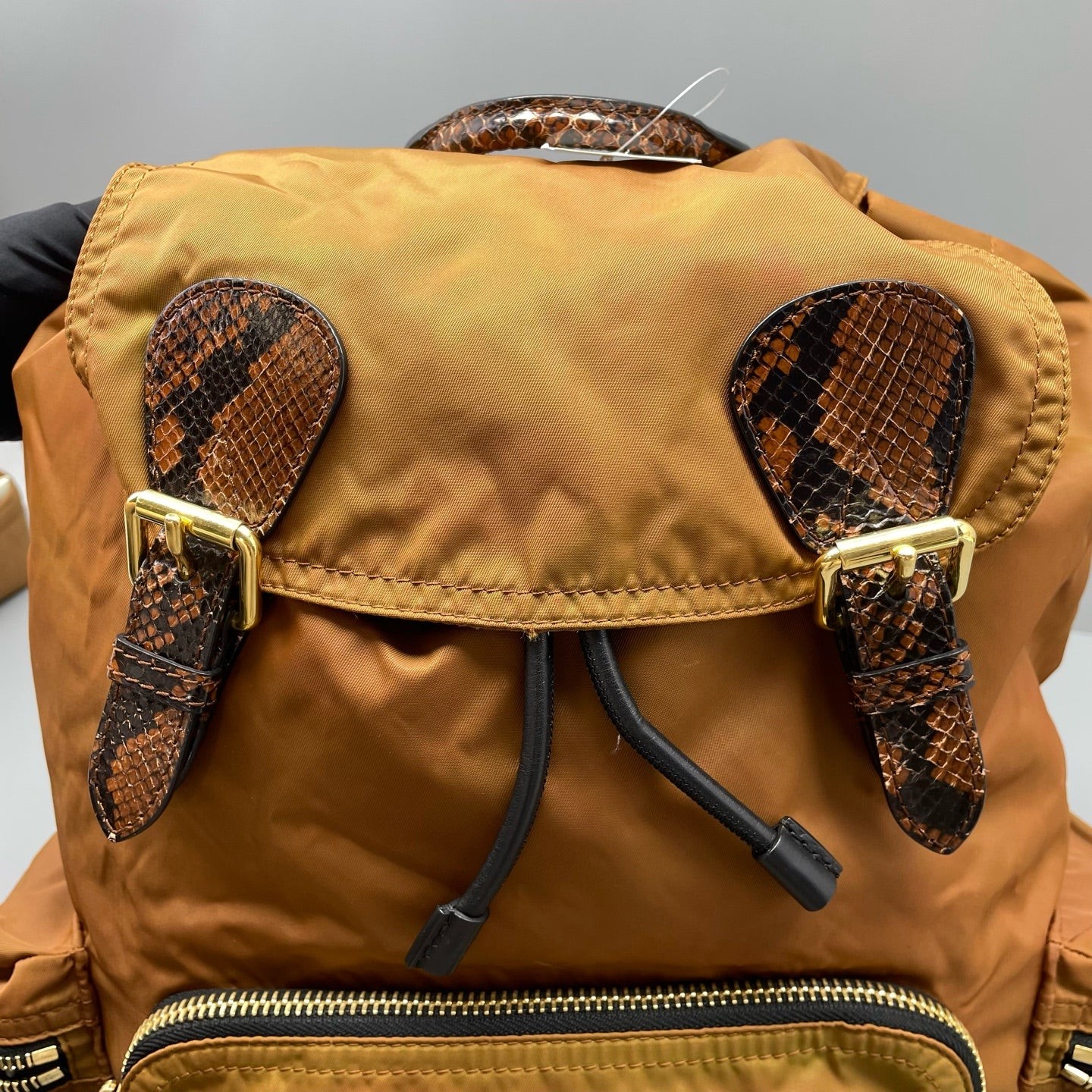 Burberry Medium Rucksack Backpack Brown Nylon (qy052726f5r)