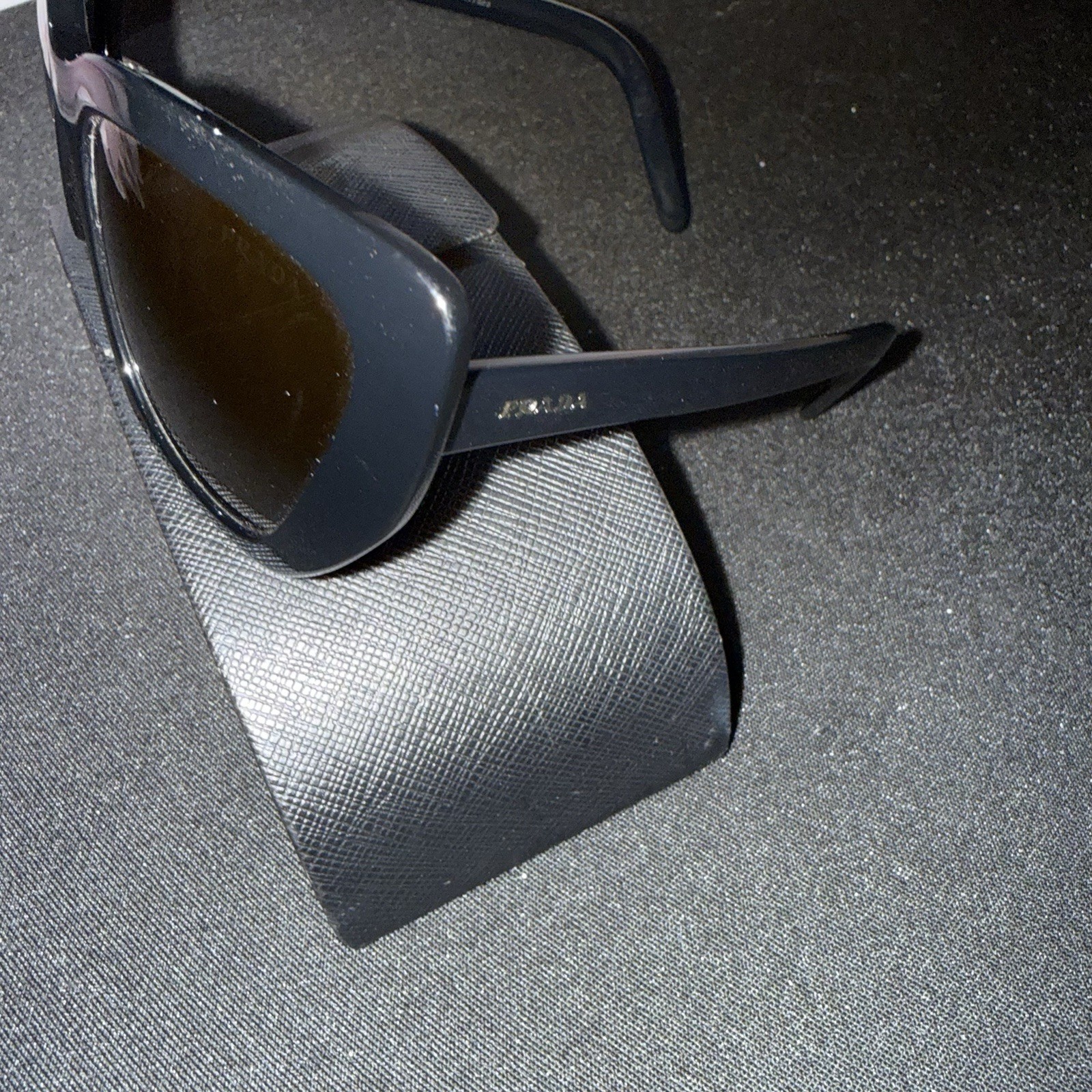 Prada Sunglasses Black Frames Gray Lens 1AB-5S0 / SPR08V-F