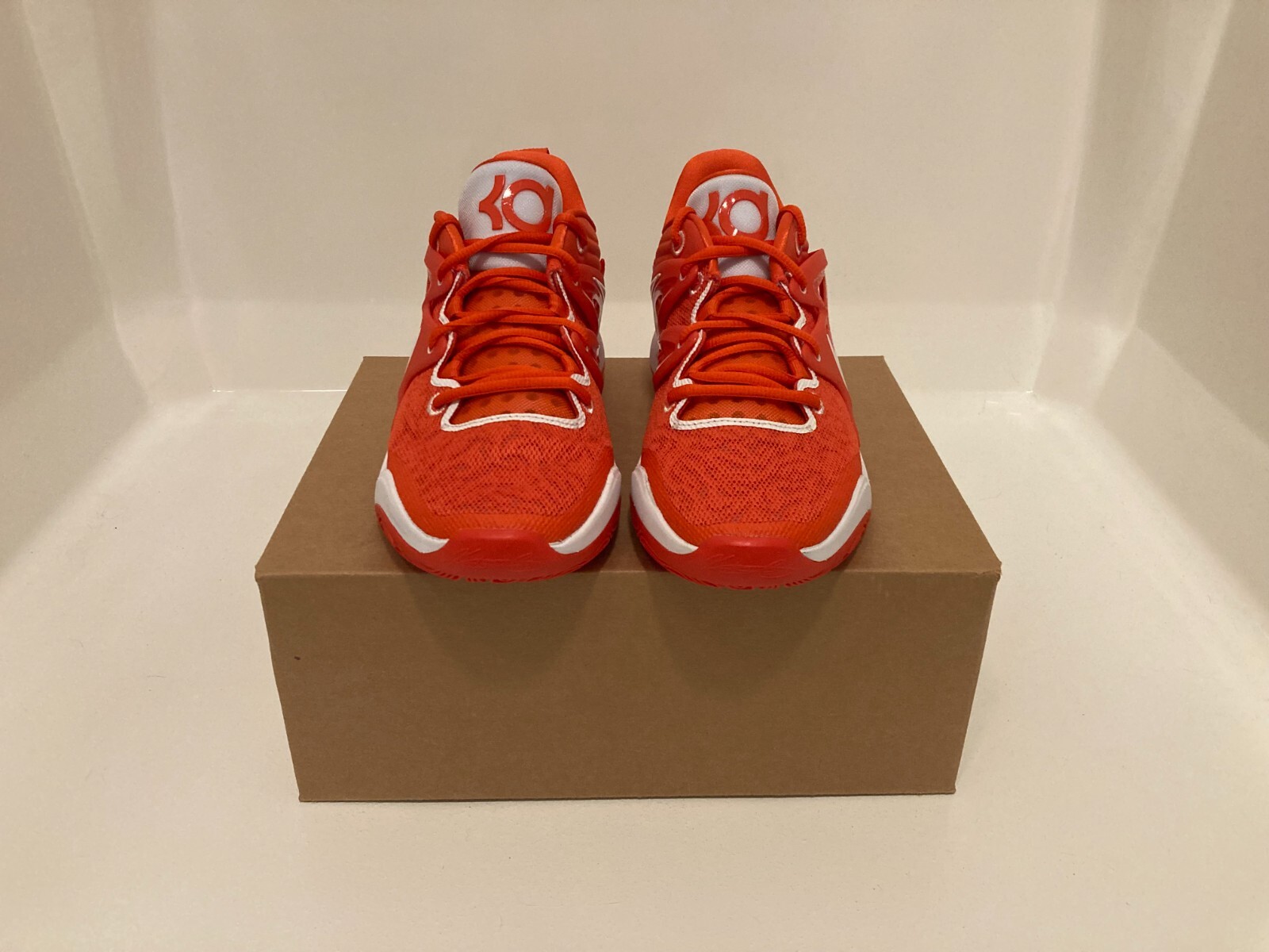 Sz 9 Men – Nike KD 15 PROMO Team Orange Kevin Durant Basketball Shoes DX6648-802