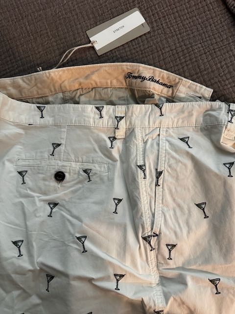 TOMMY BAHAMA MIX MASTER 569 CONTINENTAL MEN’S SHORTS MARTINI GLASSES MULTISIZE