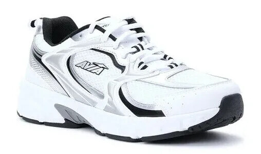 Avia Men’s 5000 Performance Walking Sneakers Lightweight Breathable White Shoes