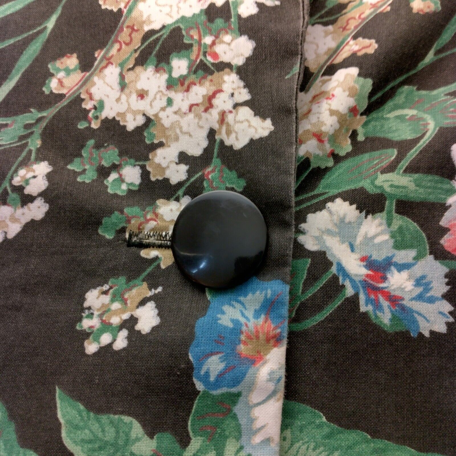 Vintage Willow Ridge Blazer Womens Size 6 Floral Peony Morning Glory Cottagecore