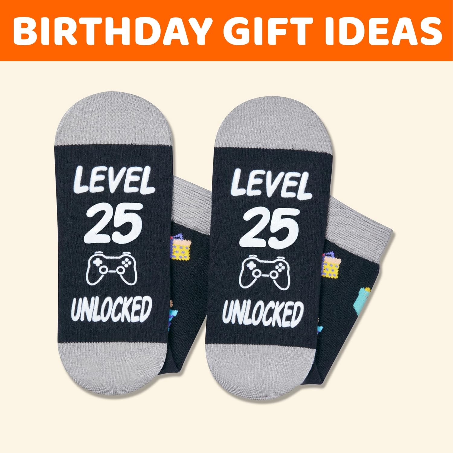 25th Birthday Gifts – Socks for 25 Year Olds Birthday Gifts for Him Medium