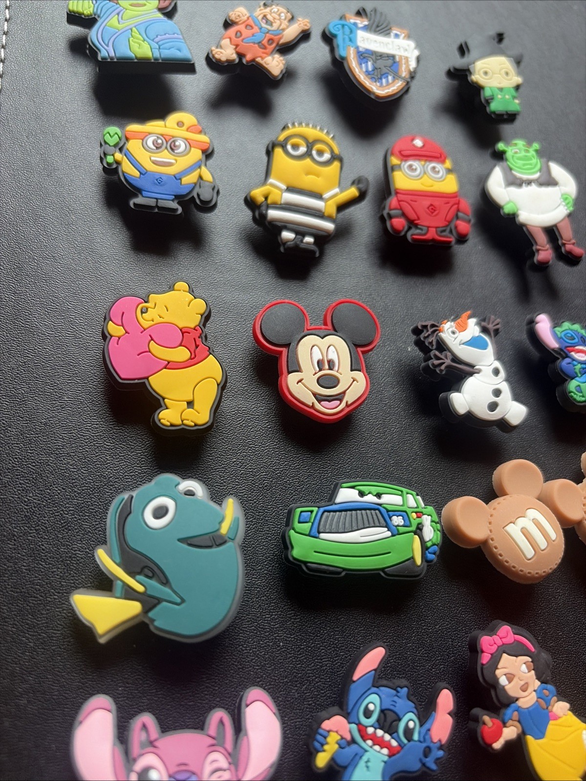 Lot of 24 Assorted Disney Universal Characters Croc Jibbitz Shoe Charms As Shown