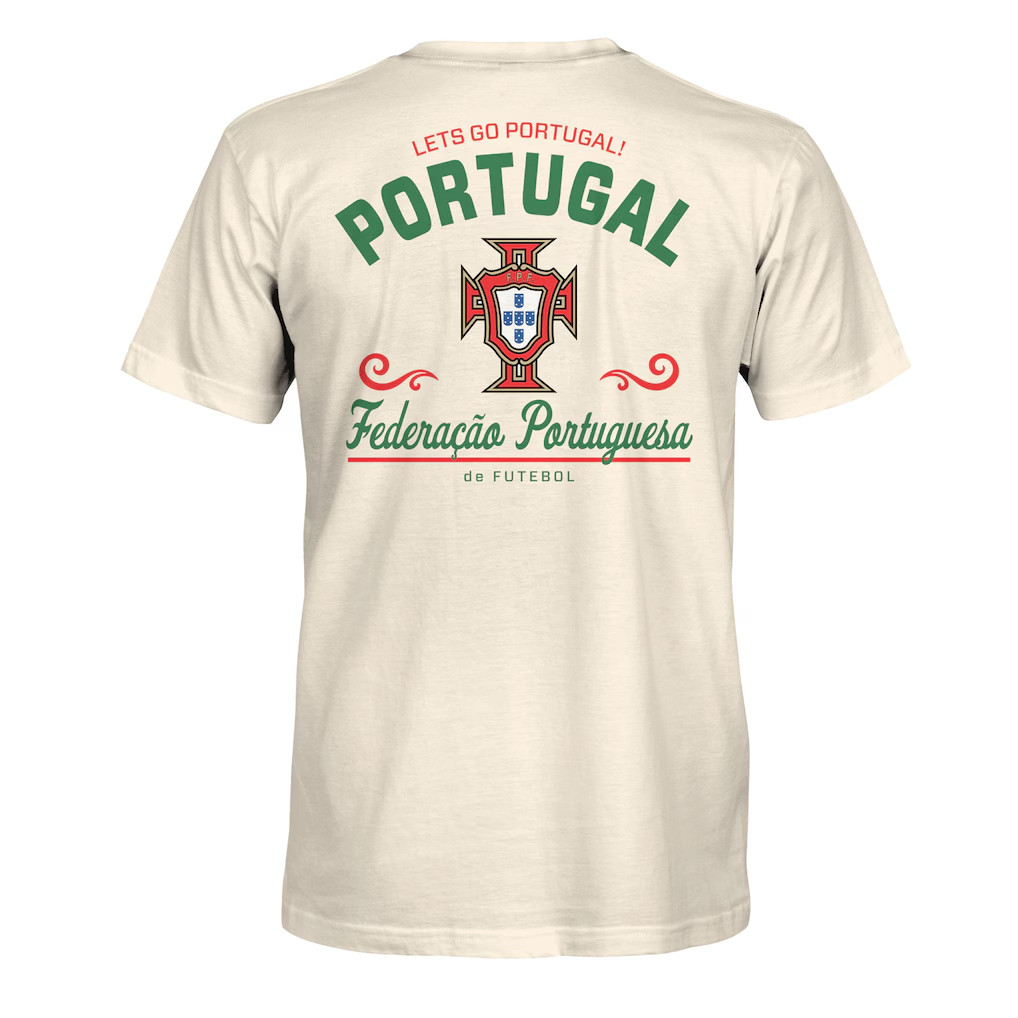 Portugal Soccer Inspired Let’s Go Team Heavyweight Graphic Tee Shirt