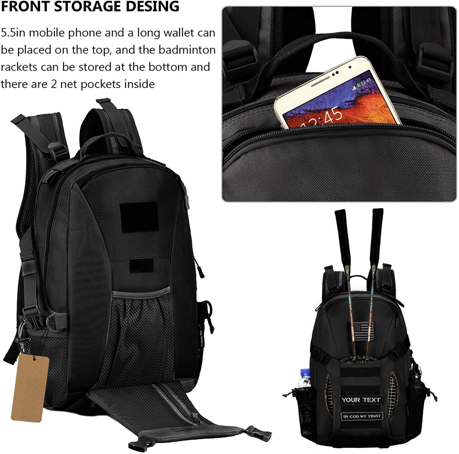 Tactical Backpack Military Hiking Day Pack Molle Rucksack Waterproof 30L EDC Bag