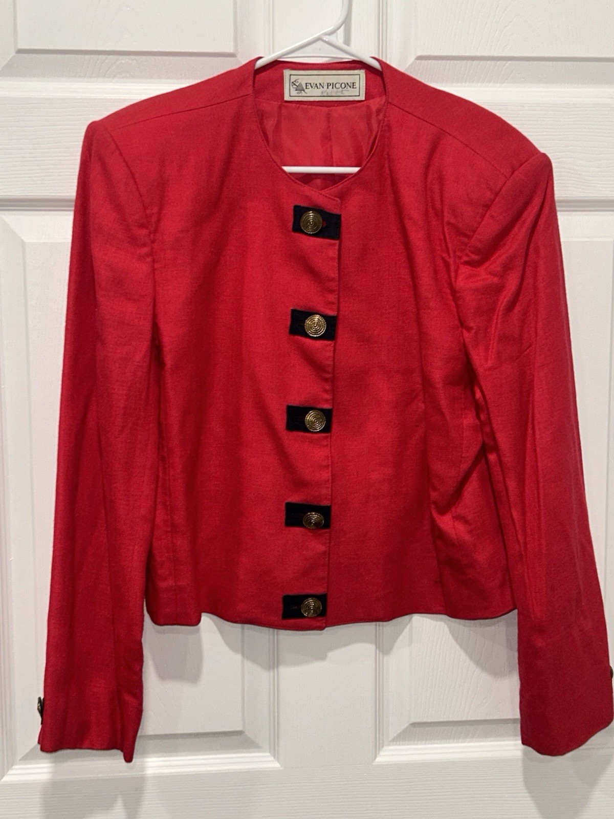 EVAN PICONE BLAZER, Ladies Jacket, SZ 14 ?? Button Up Pink See Details