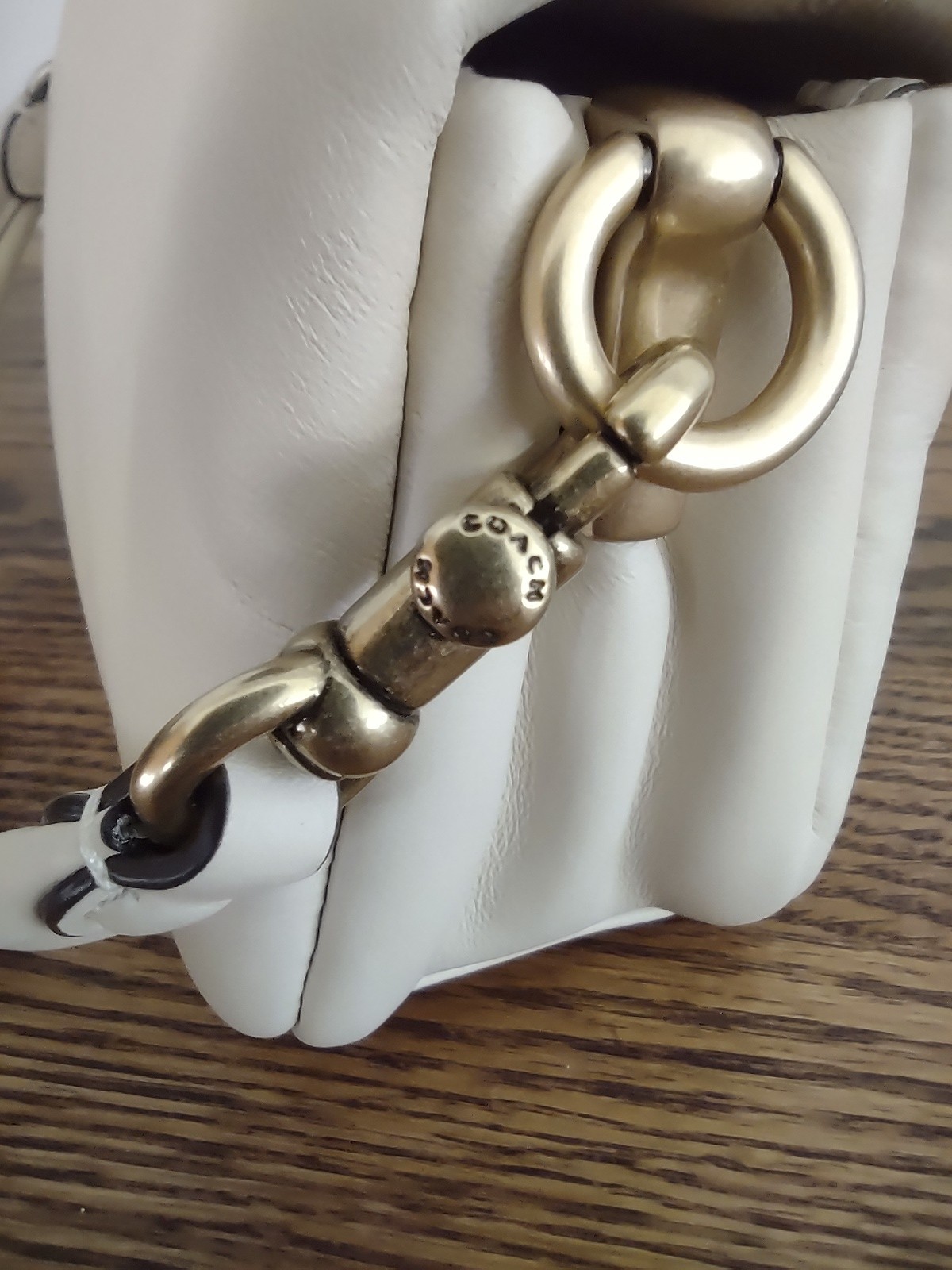 ❤️ NWT Coach Pillow Tabby 18 Mini Brass/Ivory C3880 Shoulder Bag