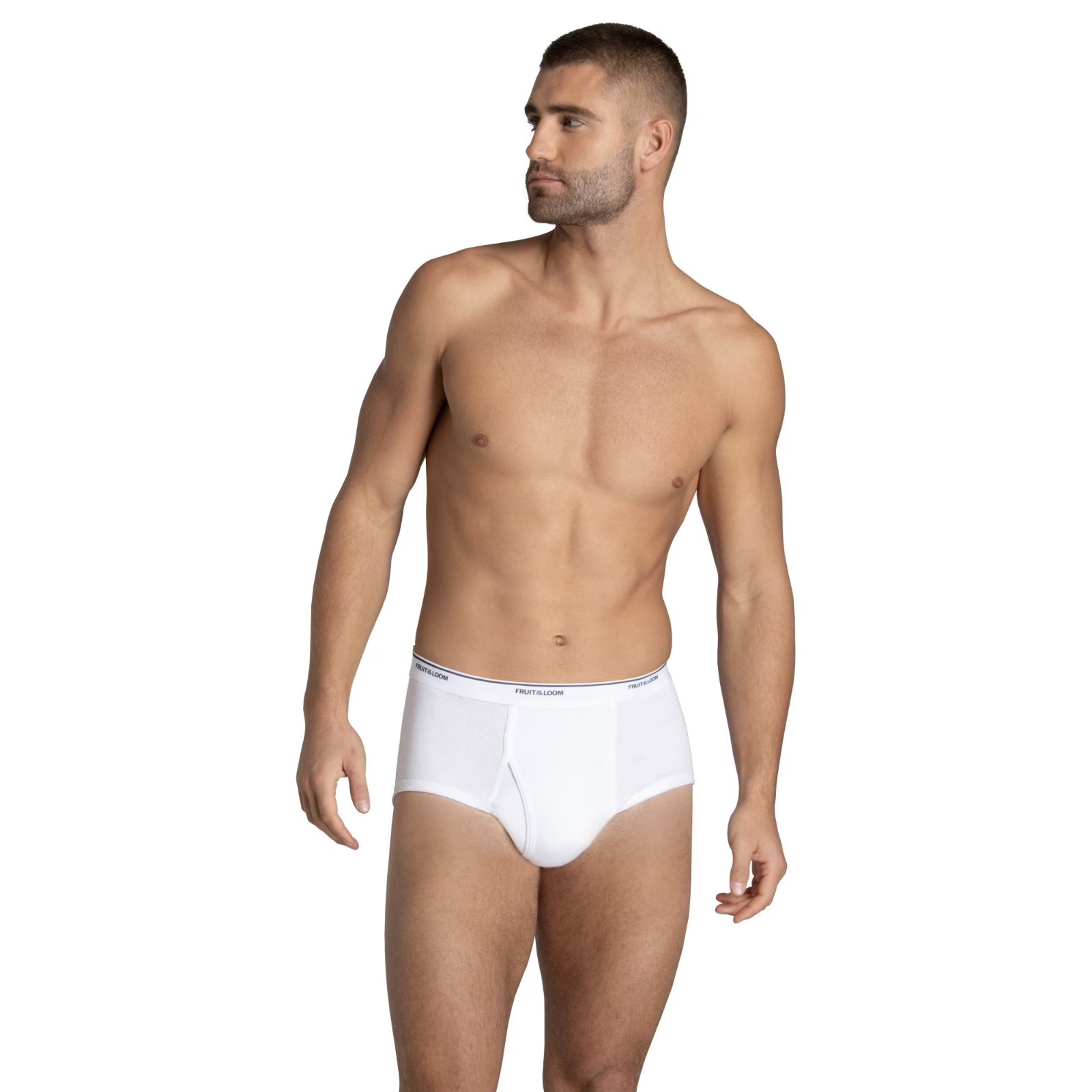 Fruit of the Loom Men’s Cotton White Briefs, 10-Pack, Size S