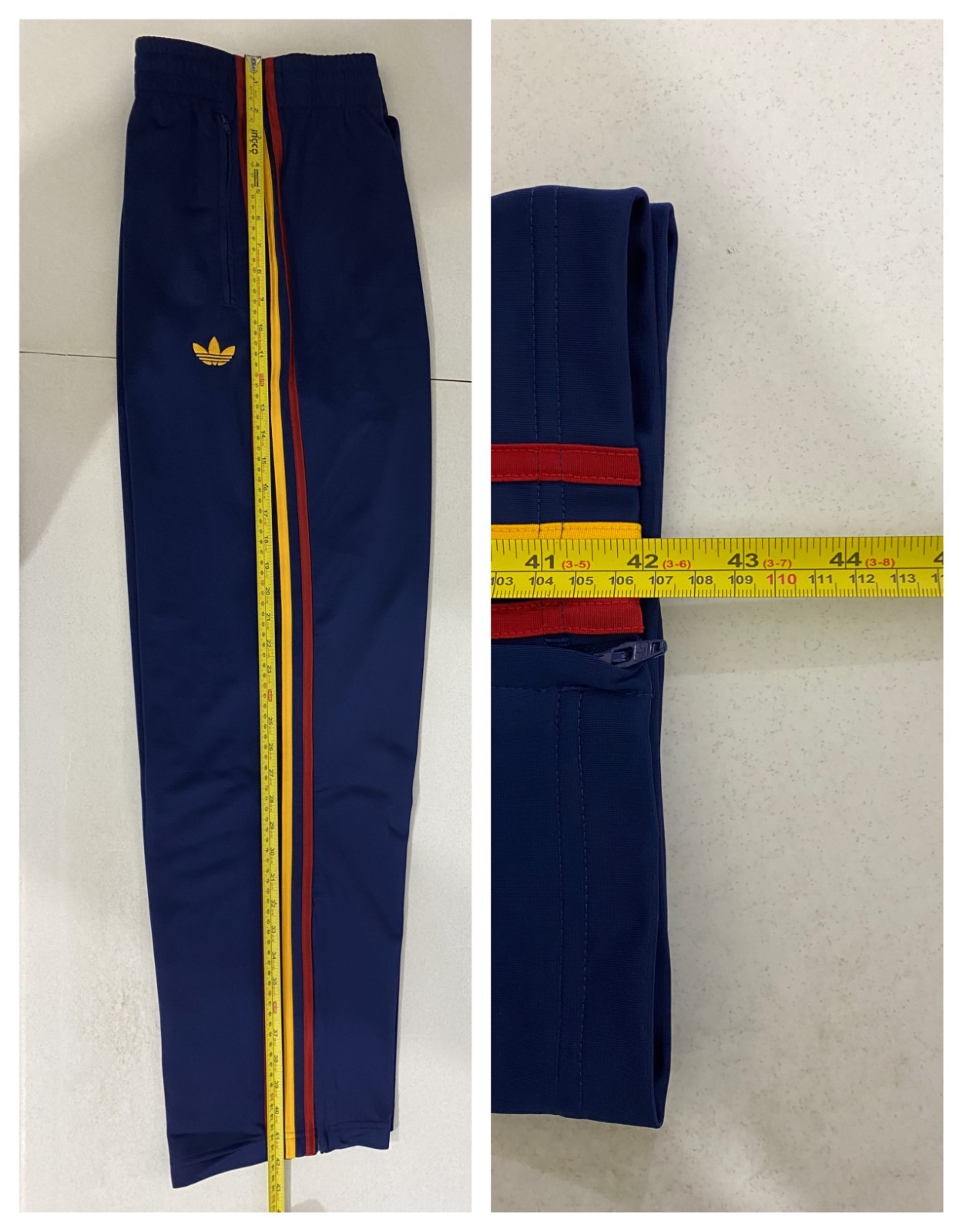 Adidas Originals Firebird Tracksuit Dark Blue Crew Yellow Team Power Red Size XL