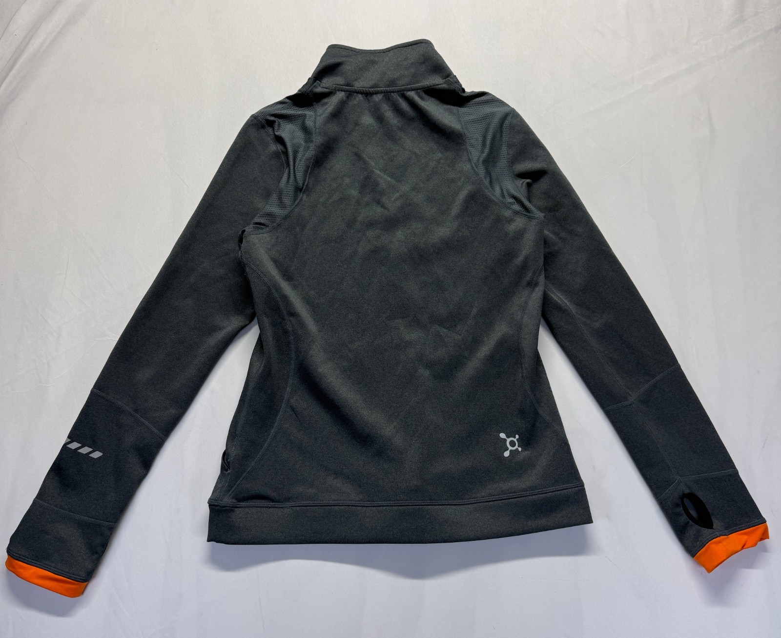 Orangetheory Fitness Jacket Womens Medium Gray Quarter Zip Gym Training Athletic