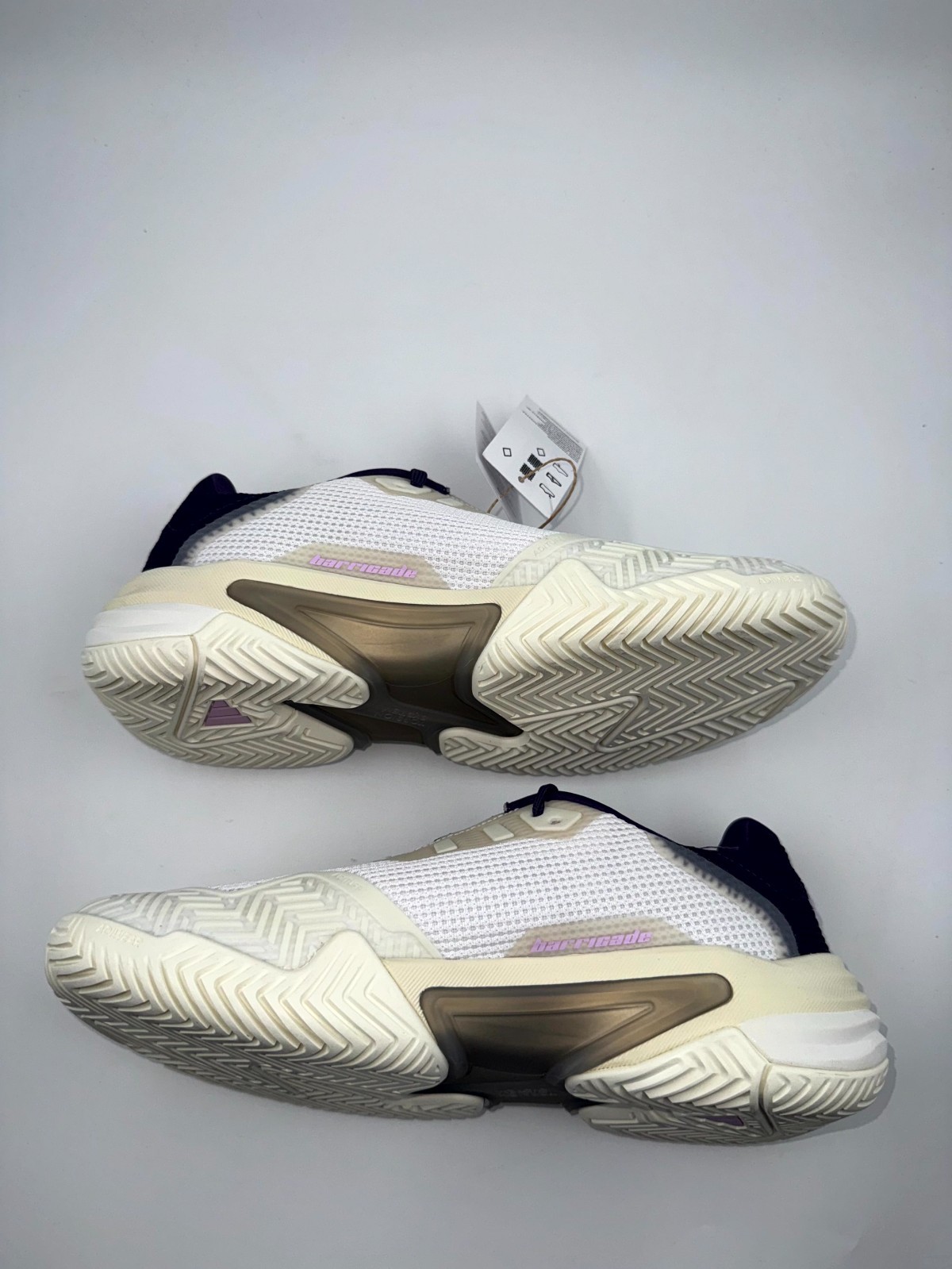 Adidas Barricade 13 Womens US 8 Sneakers White Powder Plum Tennis Shoes JR7814