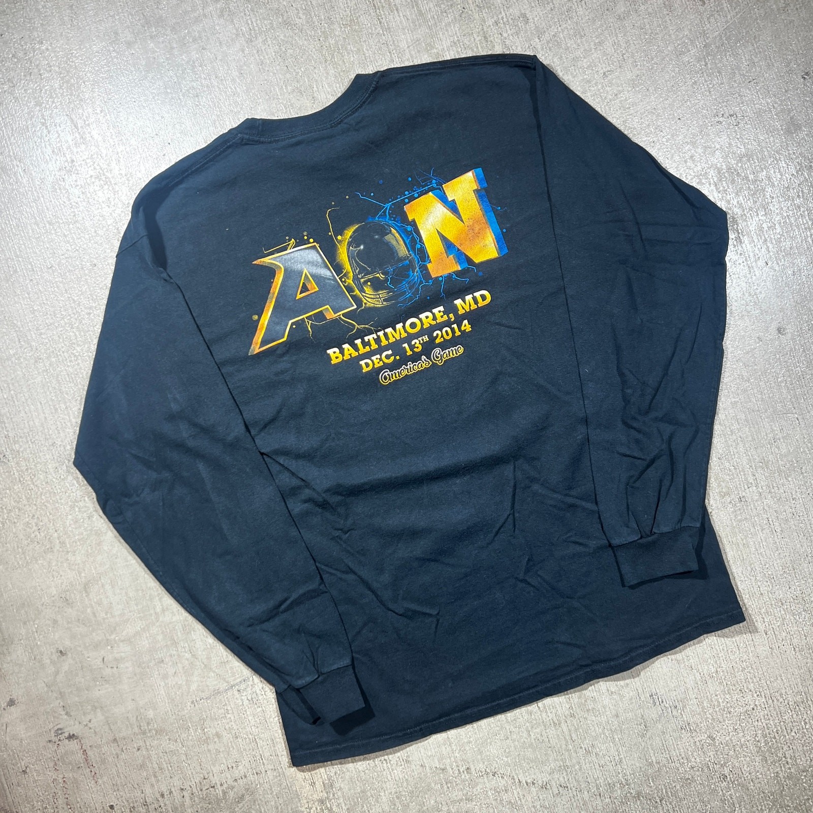 Army vs Navy 2014 Long Sleeve Shirt Large Black