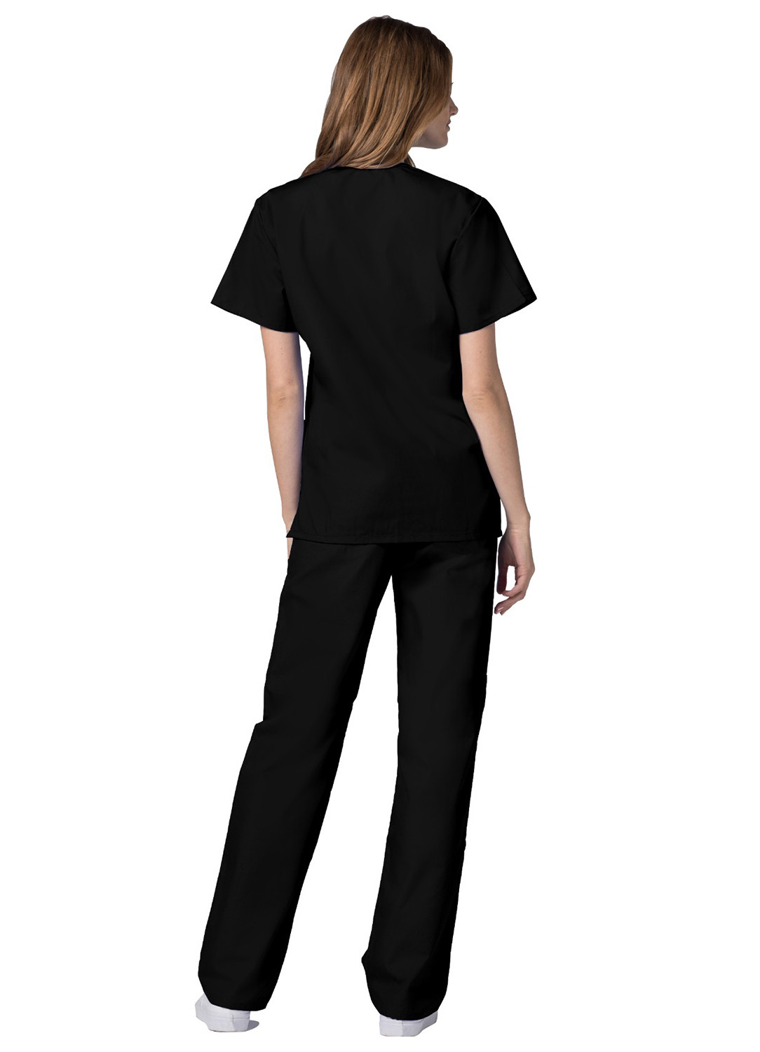 Adar Men’s Medical Nursing Doctor Scrub Set Uniform V-neck Shirt & Pants