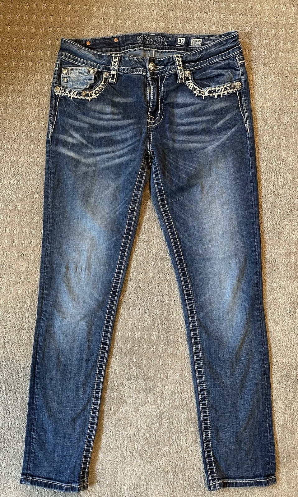Miss Me Size 31 Jeans Skinny JE5846S2R 31” Waist 28” Inseam