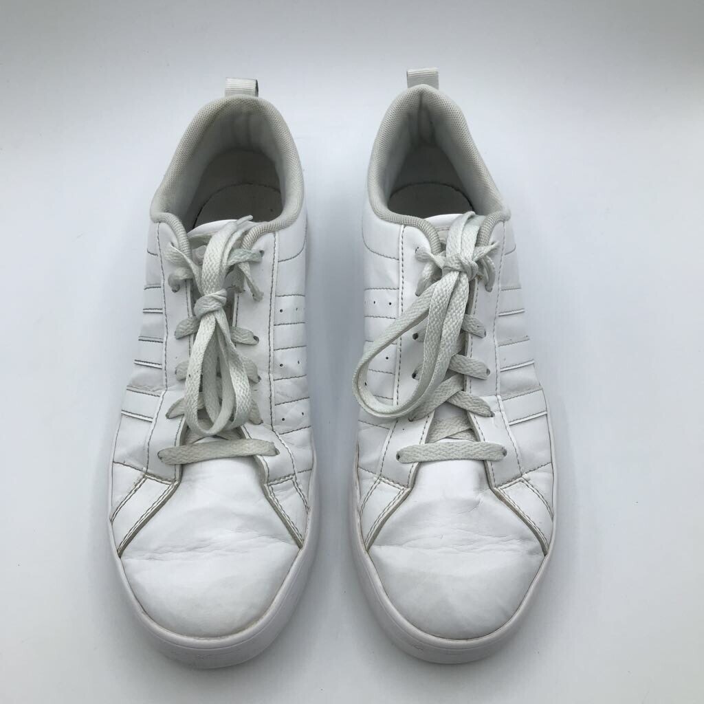 Adidas Womens Neo Vs Pace Sneaker Shoes White DA8799 Lace Up Low Top Leather 10M