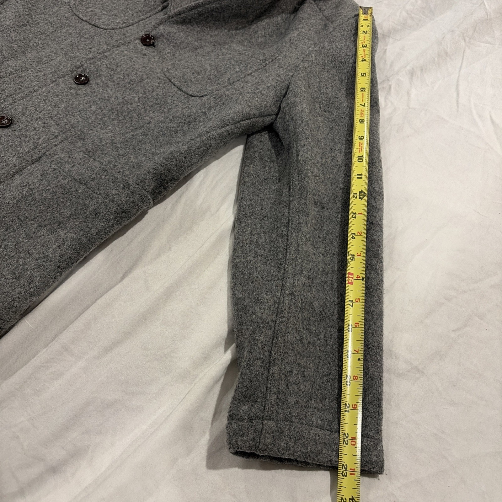 New Gustin 100% Wool Felt City Jacket Men’s Size M Made In USA