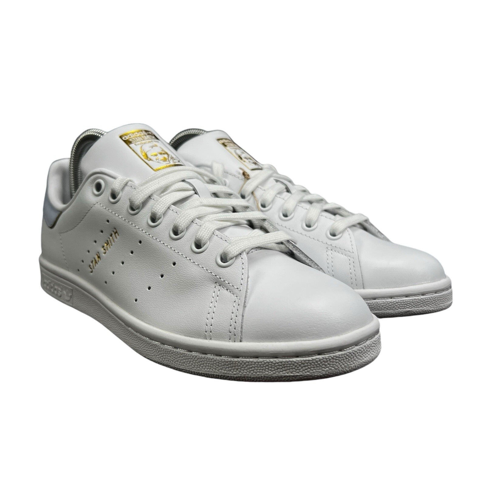 Adidas Stan Smith White Blue Dawn Gold Shoes HQ6642 Women’s Sizes 6 – 11