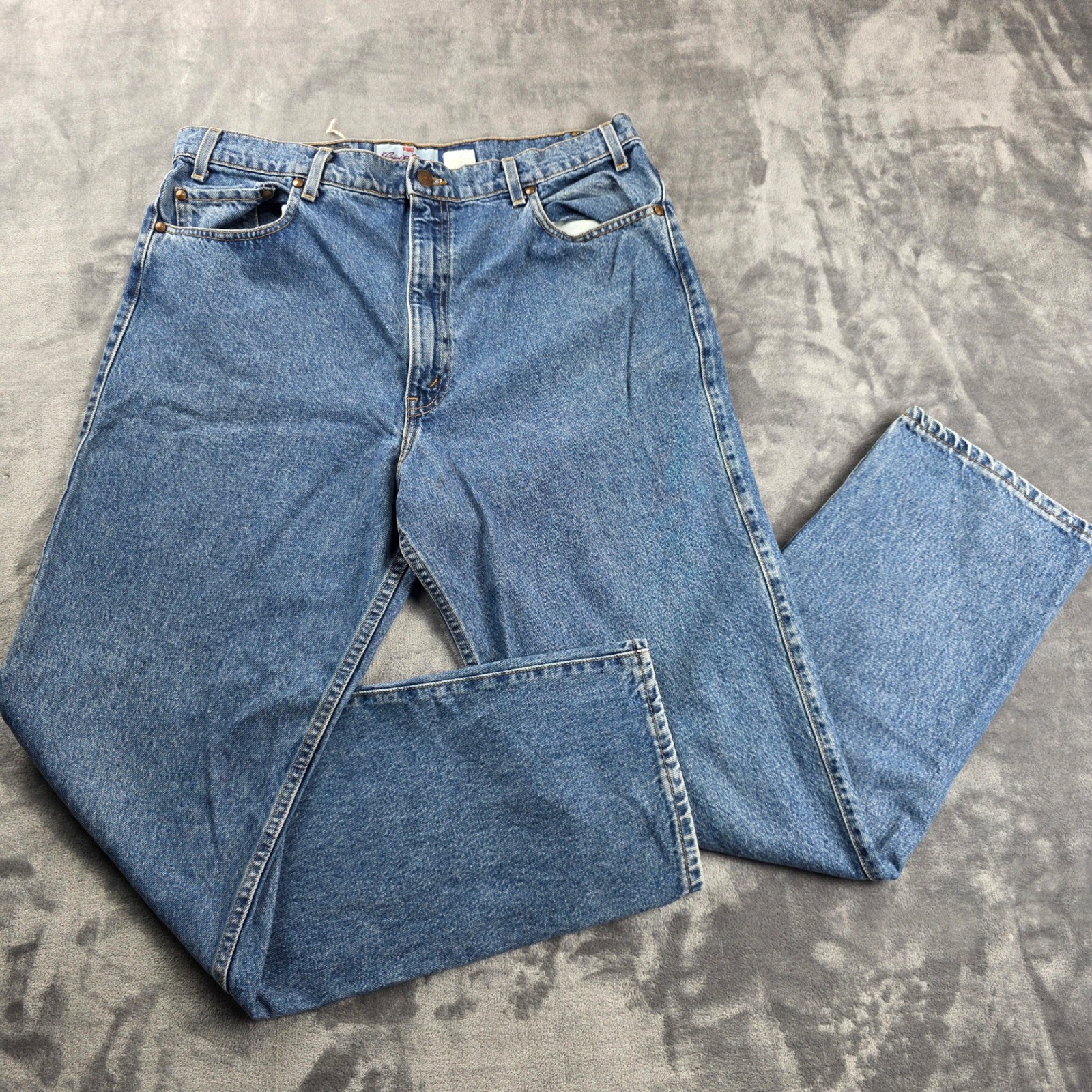 Vintage Levi’s Orange Tab 540 Jeans 38×32 Made USA Relaxed Fit Blue Denim Mens