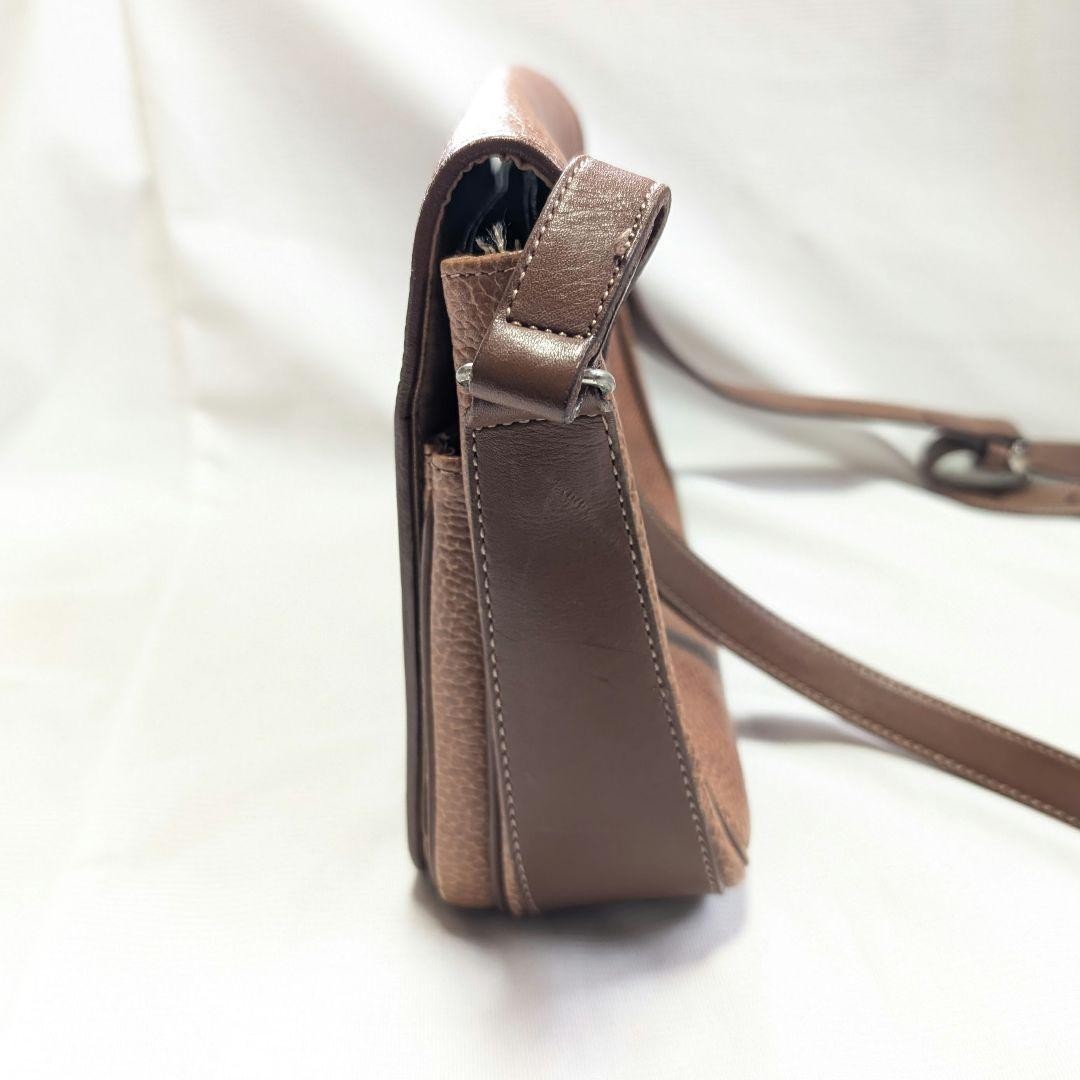 Courreges Brown Messenger Bag 9.8 inches
