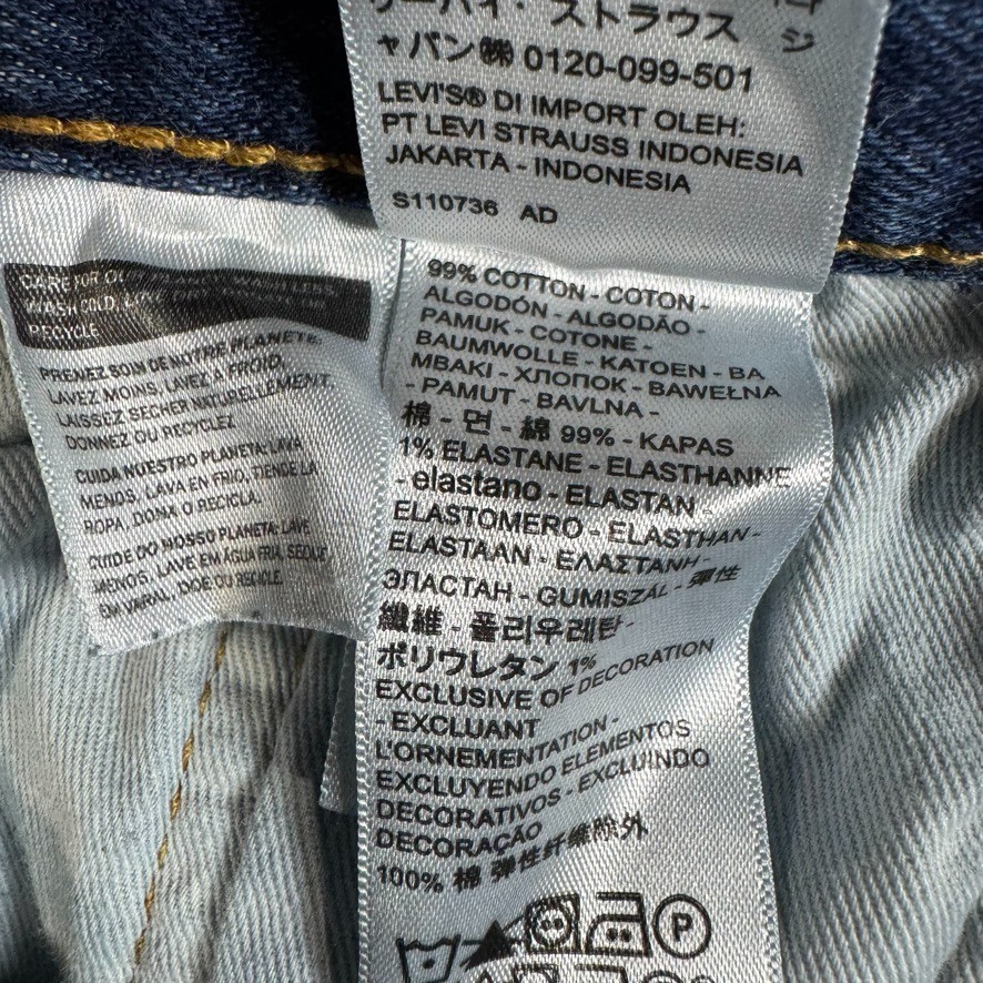 Levi’s Premium 501 ’93 Jeans Mens 29×30 Straight Leg Button Fly Big E Cowboy