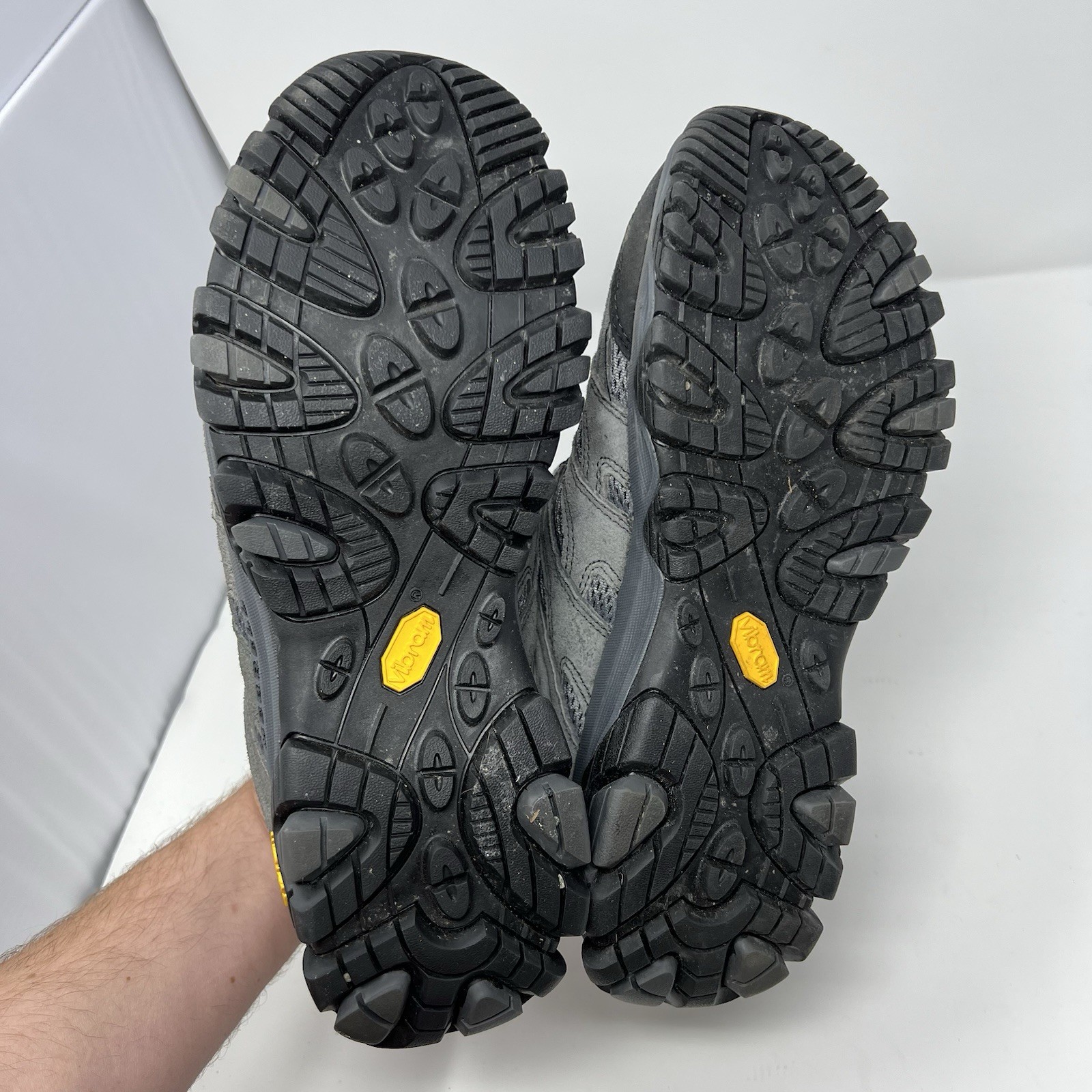 Merrell Moab 3 Waterproof Shoes Mens Size 11 Gray Granite Trail Hiking Vibram