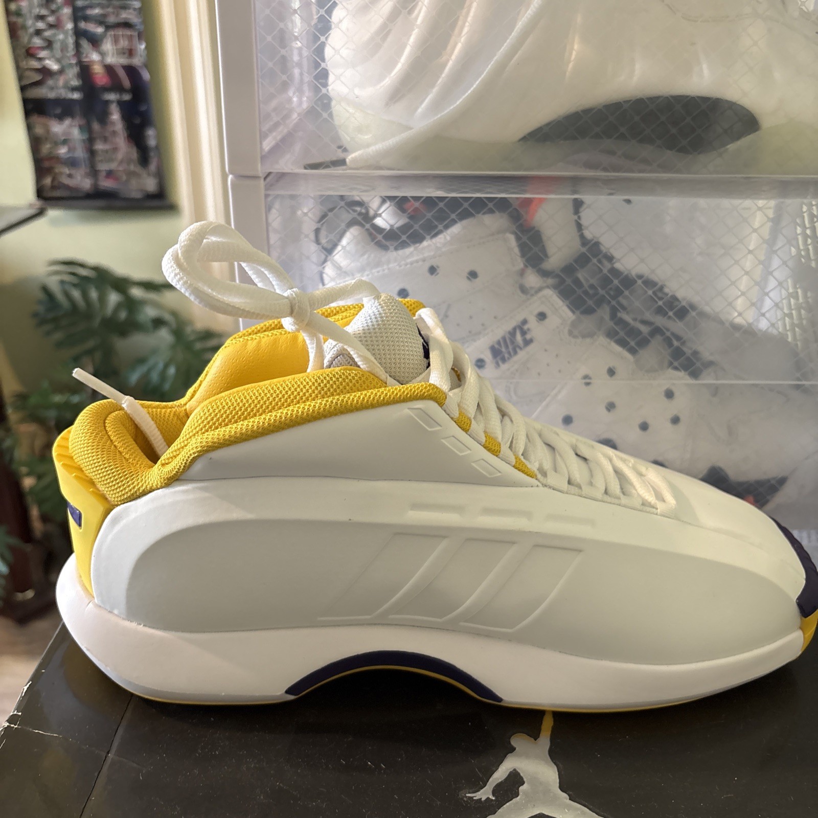 Kobe Bryant Shoes – Adidas Crazy 1 Lakers White Yellow Purple 11 (New)