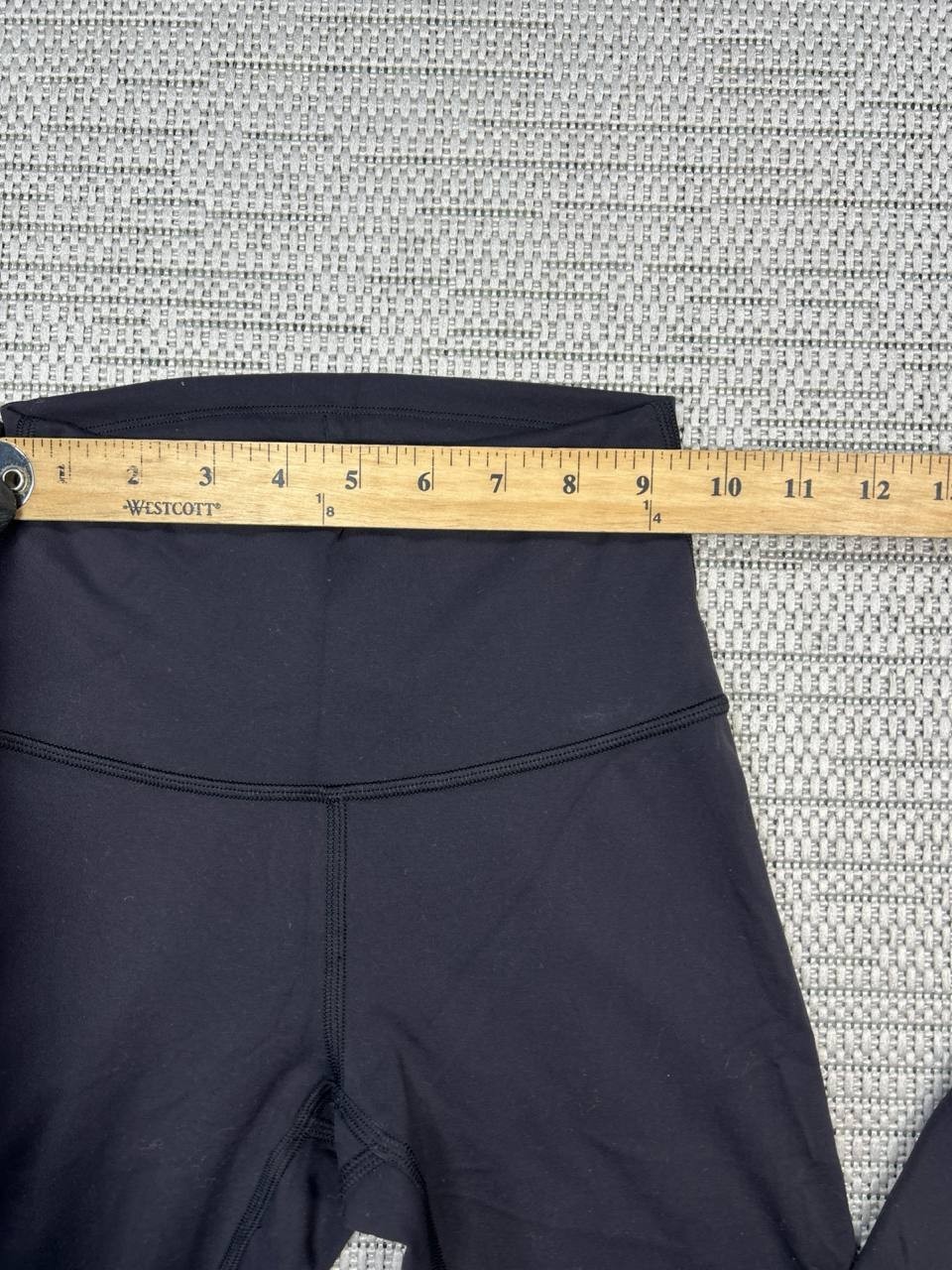 Lululemon Wunder Under Crop Mid Rise Leggings Womens 2 Black Luxtreme Logo
