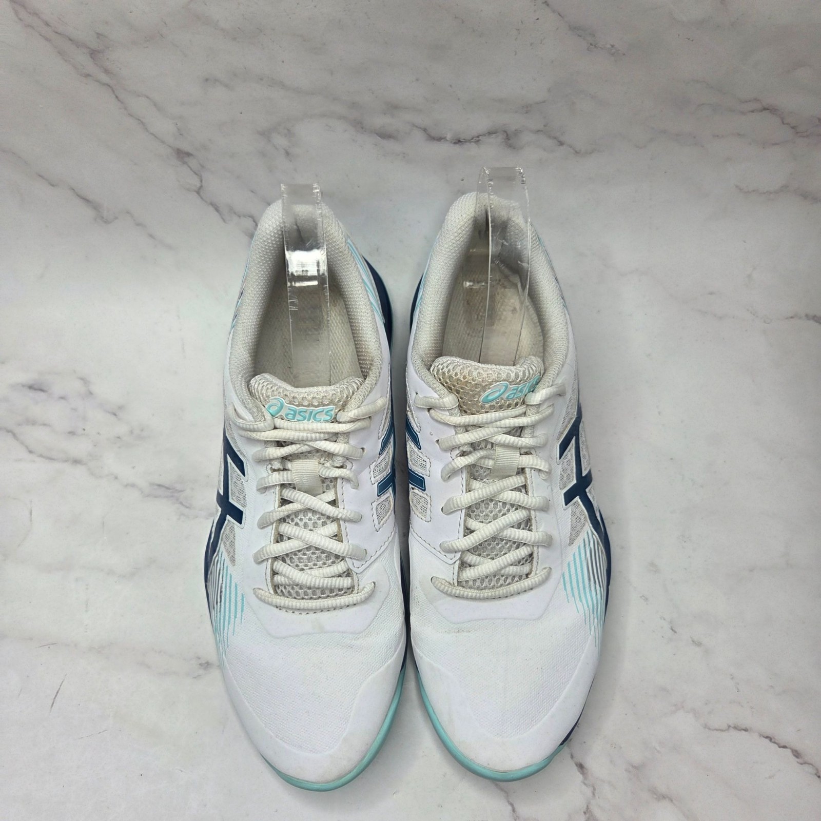 Asics Gel Game 8 White Tennis Shoes Pickleball Sneakers Comfort Women’s 9.5