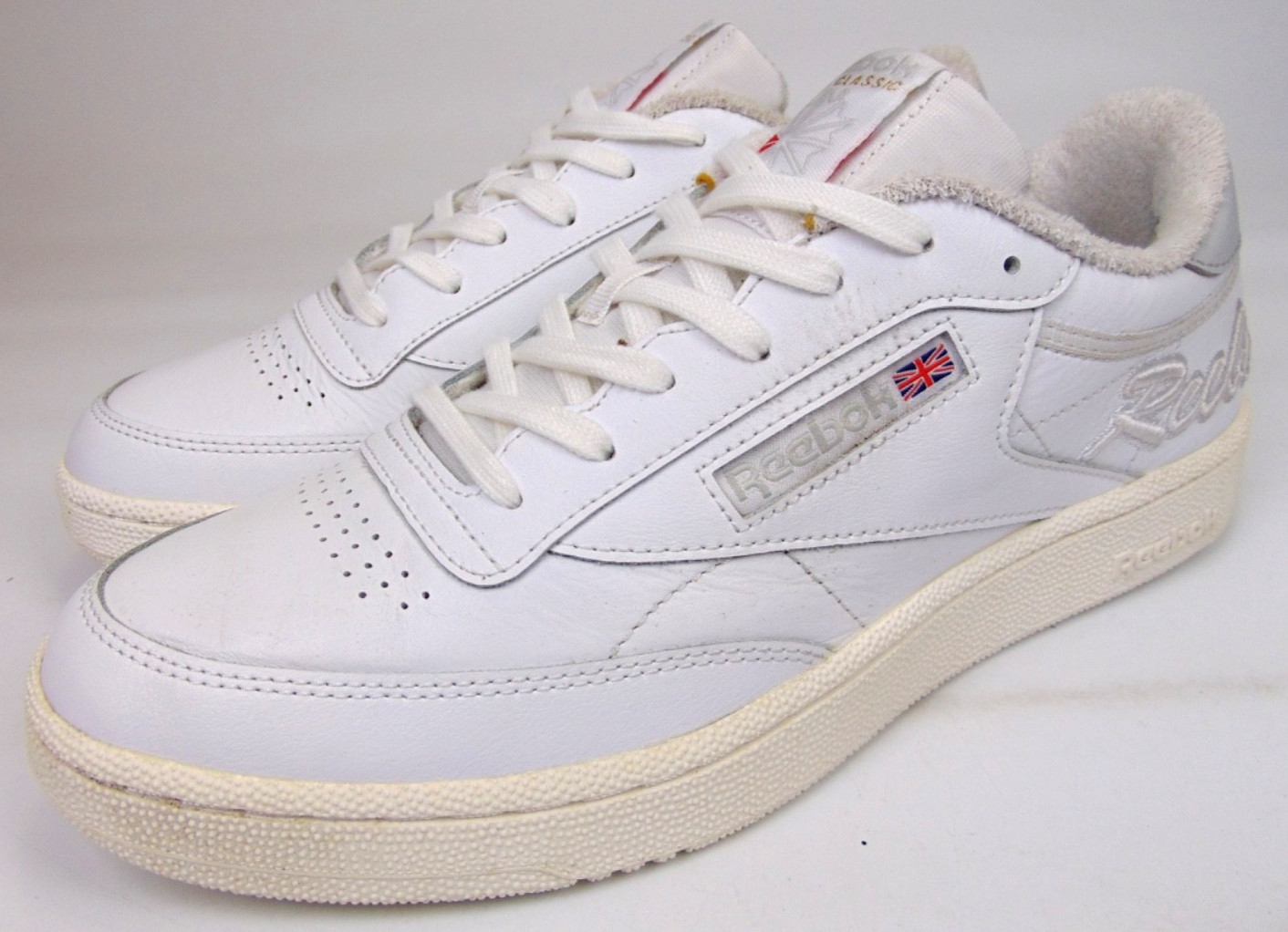 NEW! Reebok Club C 85 Casual Classic Sneakers Men’s Size 9.0 M White Leather