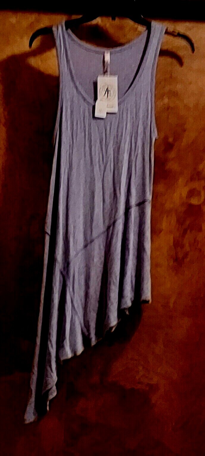 NWT-Ty Alexander Sleeveless Tank Top, Sz S, Rayon/Poly/Spandex,U.S.A., Gray
