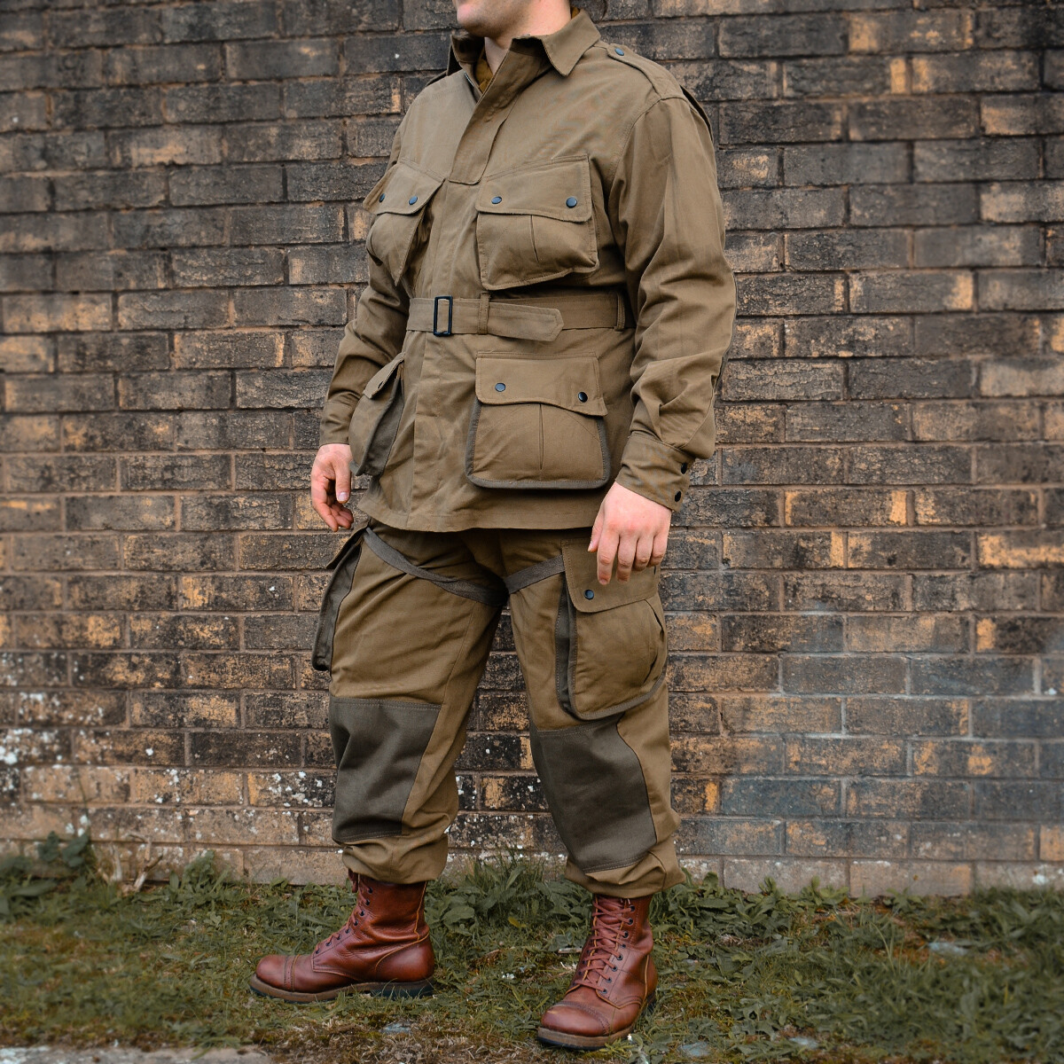 WW2 US Reinforced Airborne M1942 Jump Suit Jacket Paratrooper Repro All Sizes