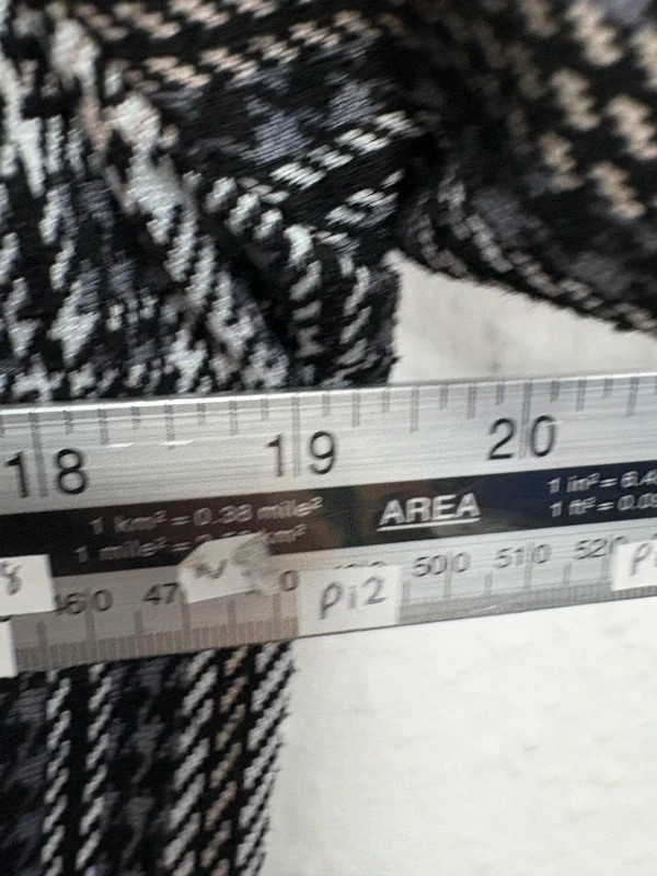 Dorothy Perkins Grey Check Shift Dress UK 16 Short Sleeve Stretch Lined 2197