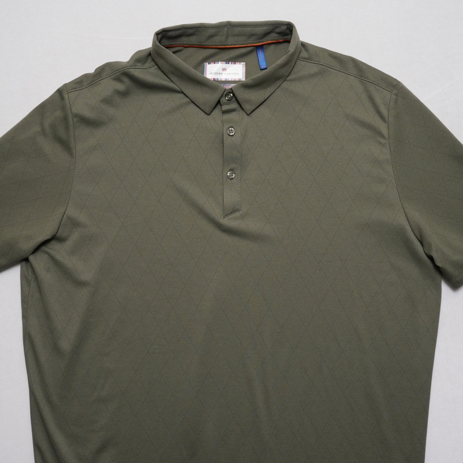 Modern Ambition Shirt Mens XXL Green Polo Technical Stretch Golf Casual