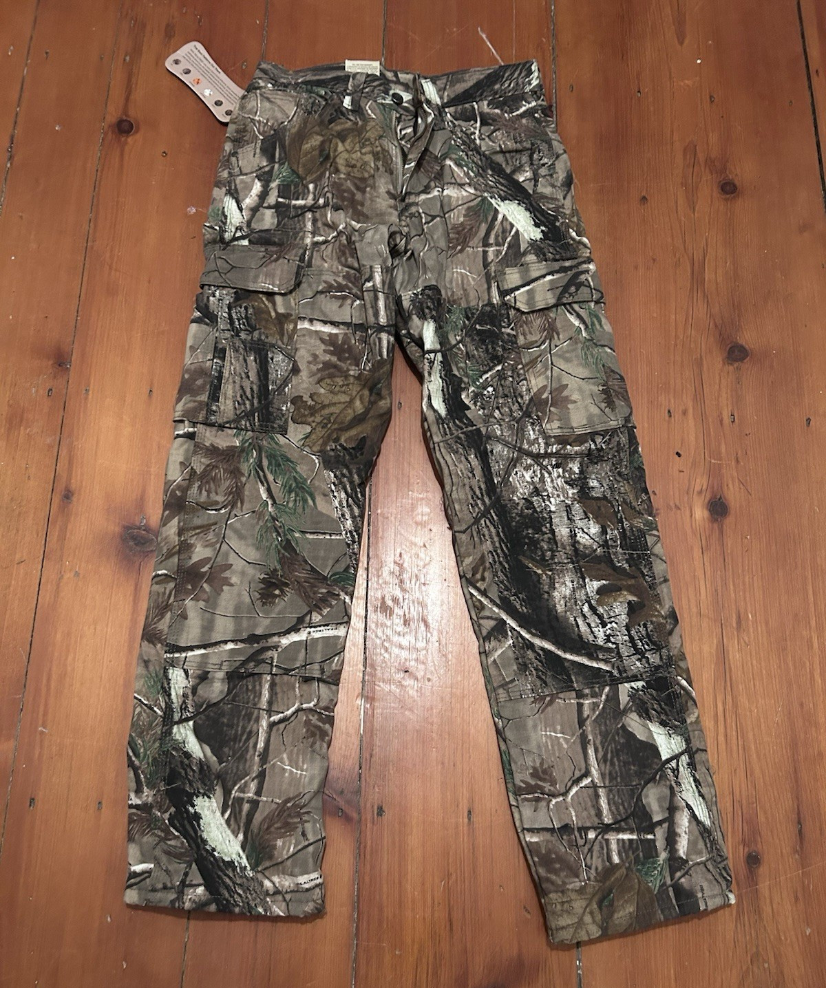 Wrangler Pro Gear Camo Cargo Pants Fleece Lined Relaxed Straight 30″ Waist