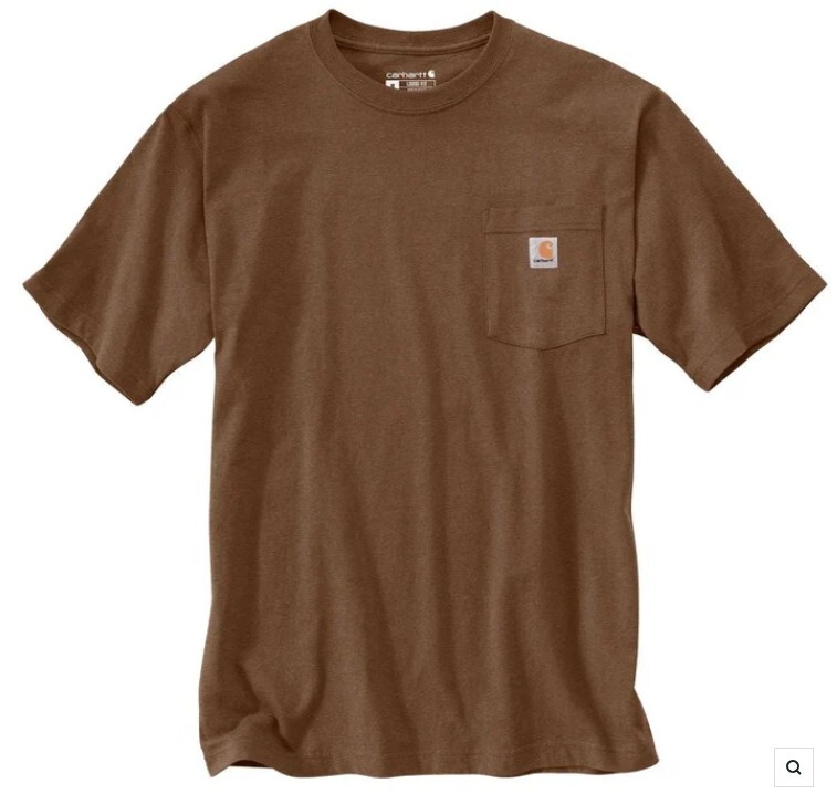 Carhartt Men’s K87-B86, Color Mocha Heather, Size 2XL