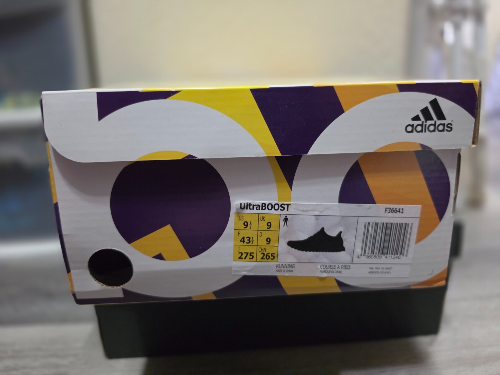 Adidas Ultraboost 4.0 Triple Black Running Shoes Boost F36641 Men’s Size 9.5 US