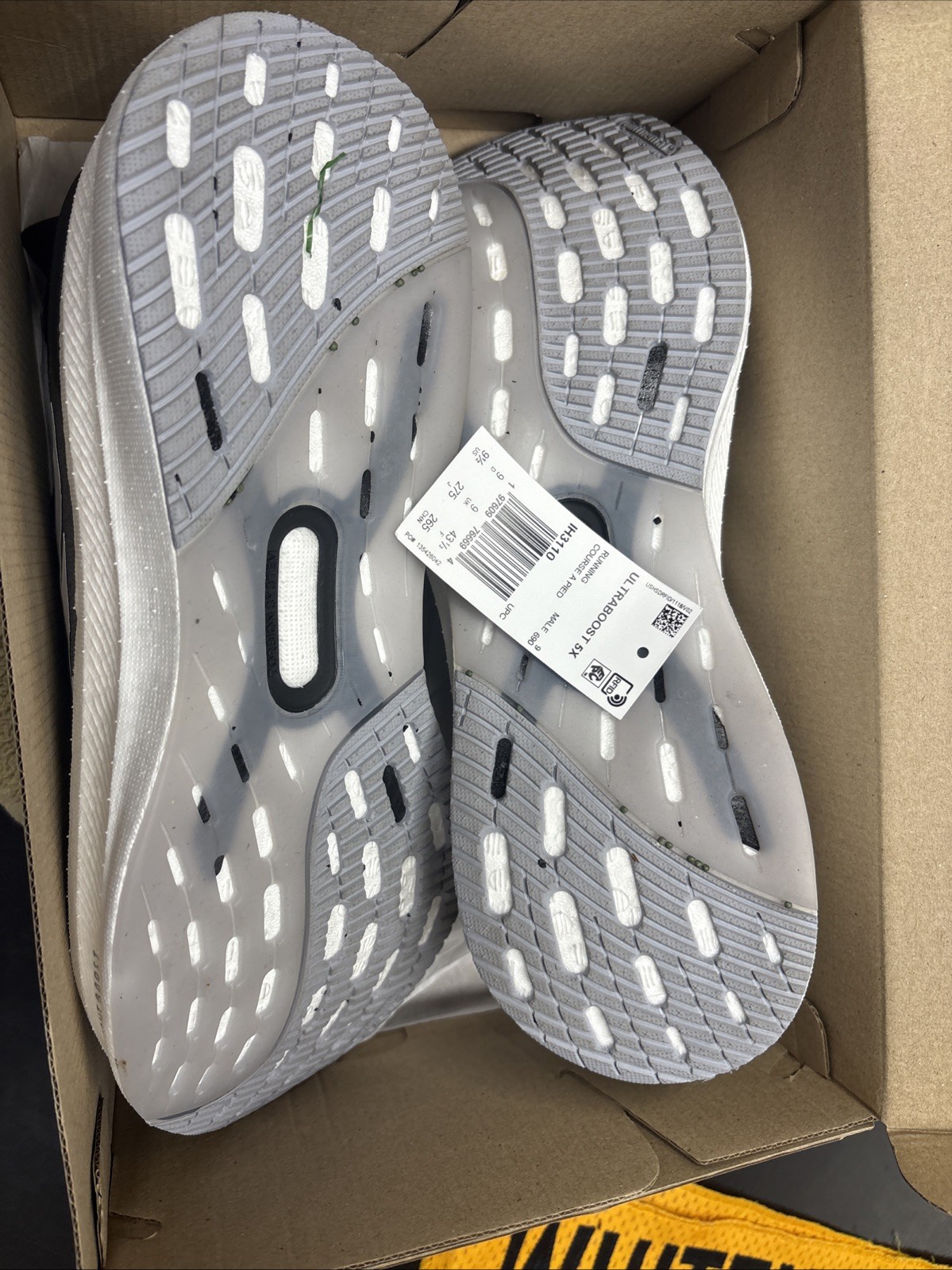 Adidas White Black And Grey Ultraboost 5x Mens Size 9.5