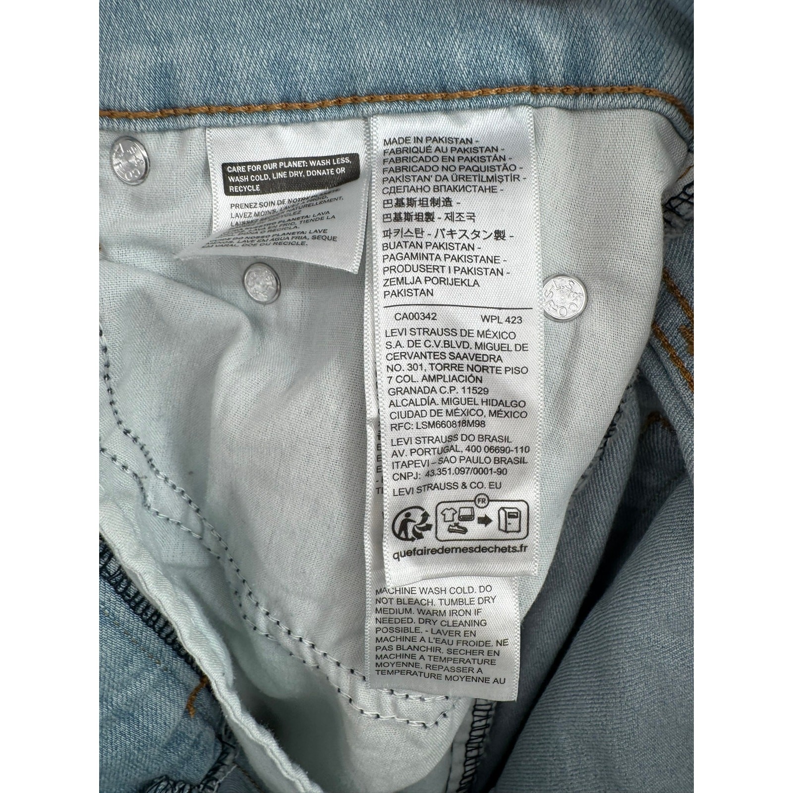 Levi’s 726 Flare Stretch Jeans Womens 28 Blue Light Wash Denim