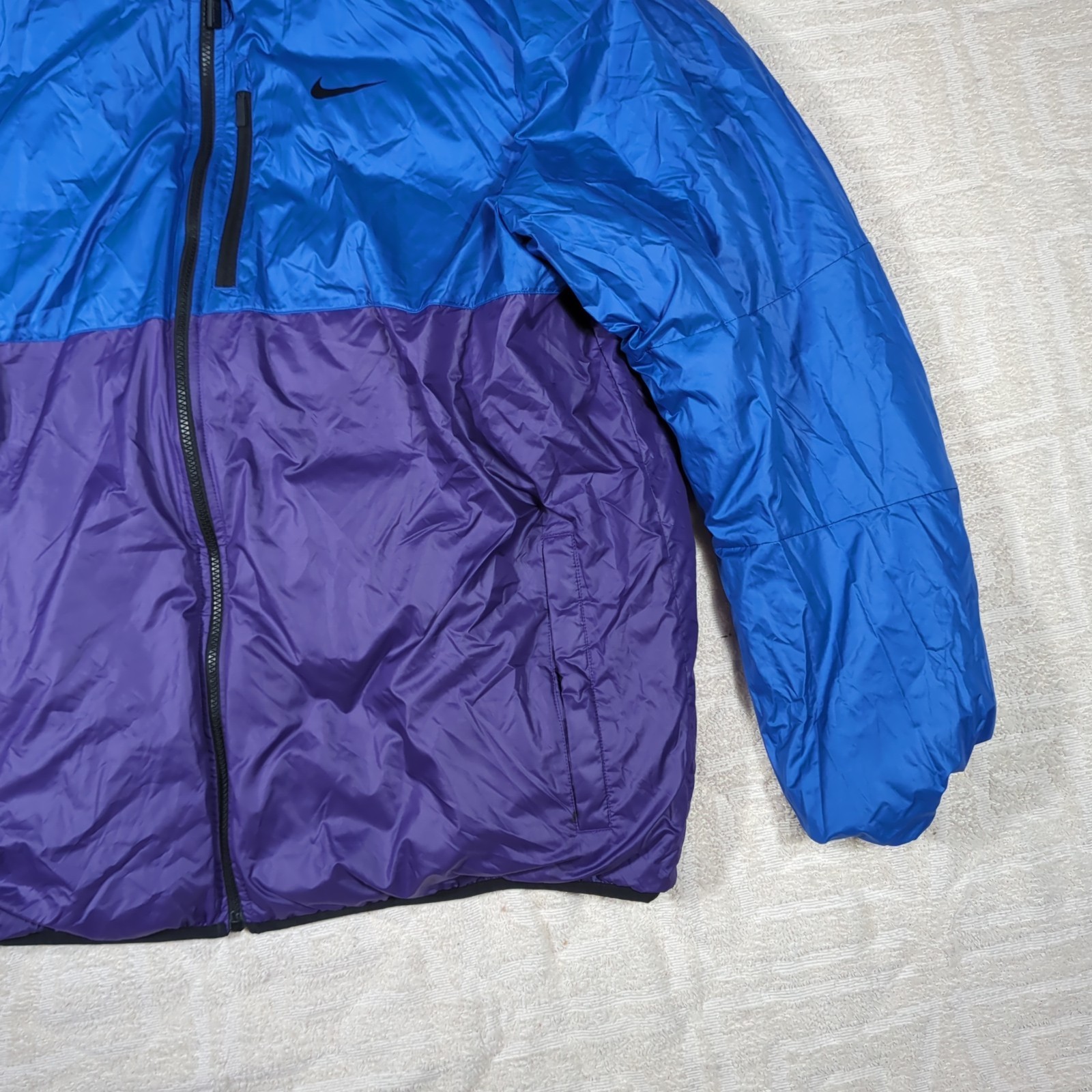 NIKE ALLIANCE Men’s 2XL Flip It Reversible 614688 Black Snow Active Puffer Coat