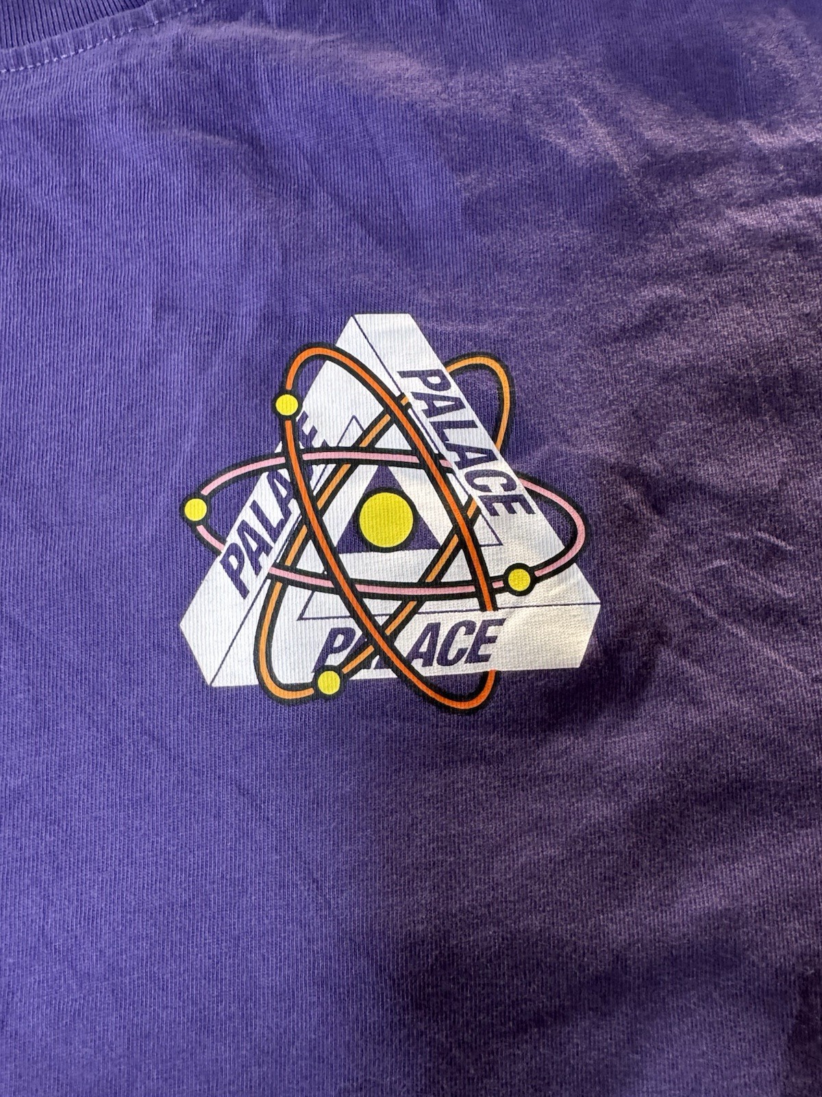 Palace Tri Atom Skate Street T-shirt Tee Men’s XXL Purple