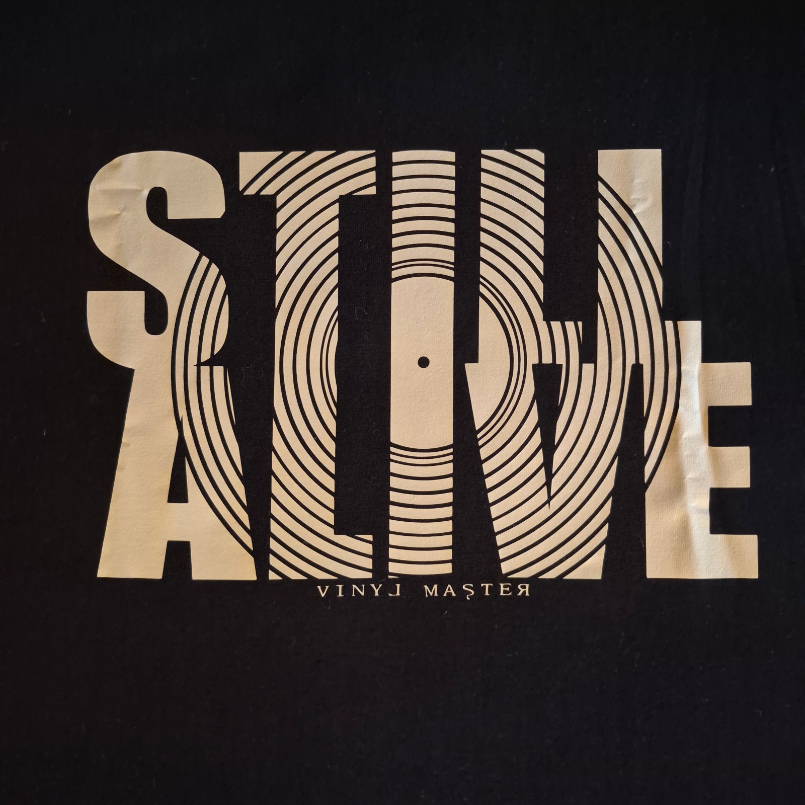 NEW – X-LARGE – Vinyl Master Clothing – Still Alive – Record Collector Tee Shirt