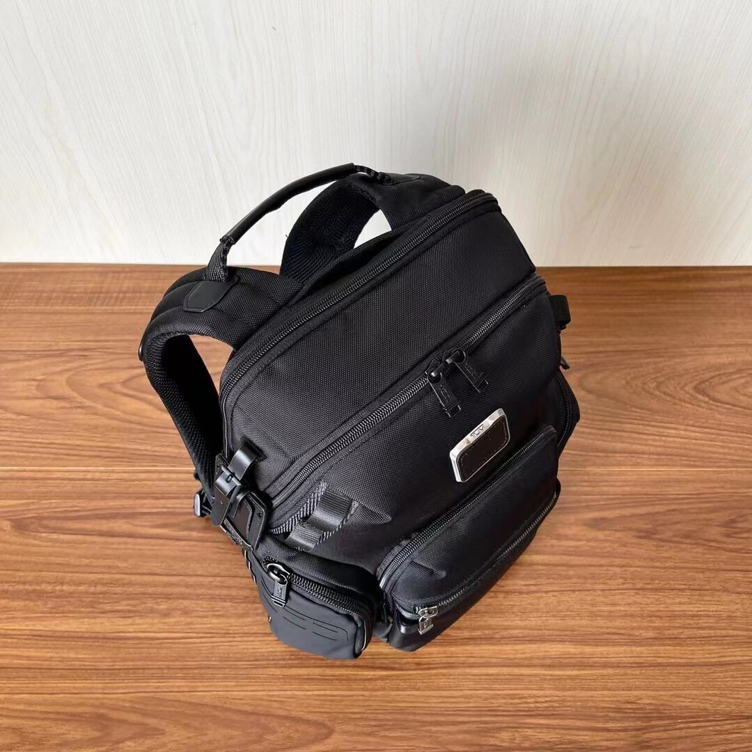 TUMI ALPHA BRAVO Navigation Backpack Ballistic Nylon Black 232793D NEW