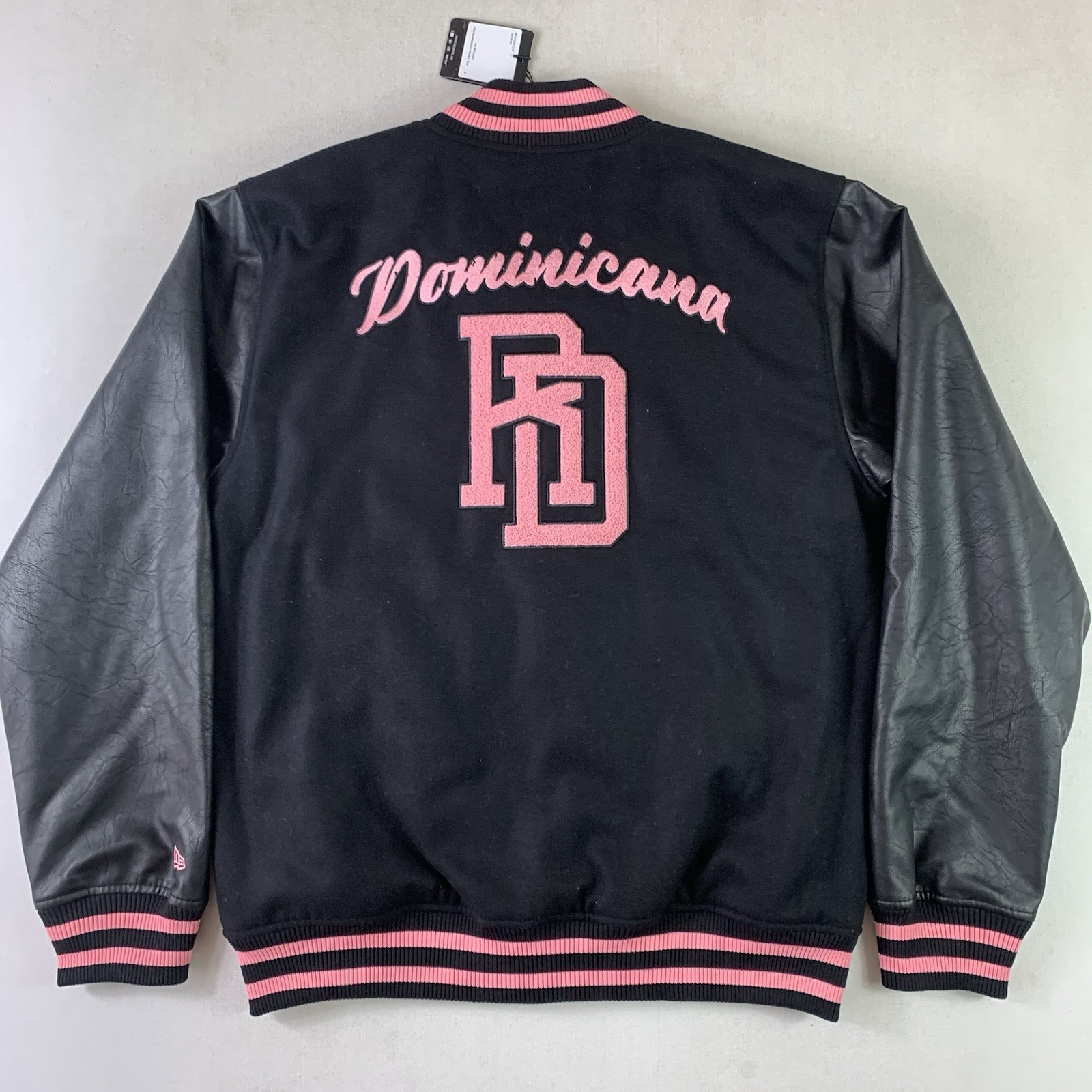 New Era Dominican Republic Baseball Varsity Letterman Bomber Jacket Mens Large