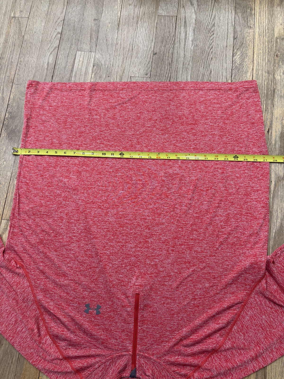Under Armour HeatGear Quarter Zip Pullover Red Heather Men’s 3XL Loose Fit