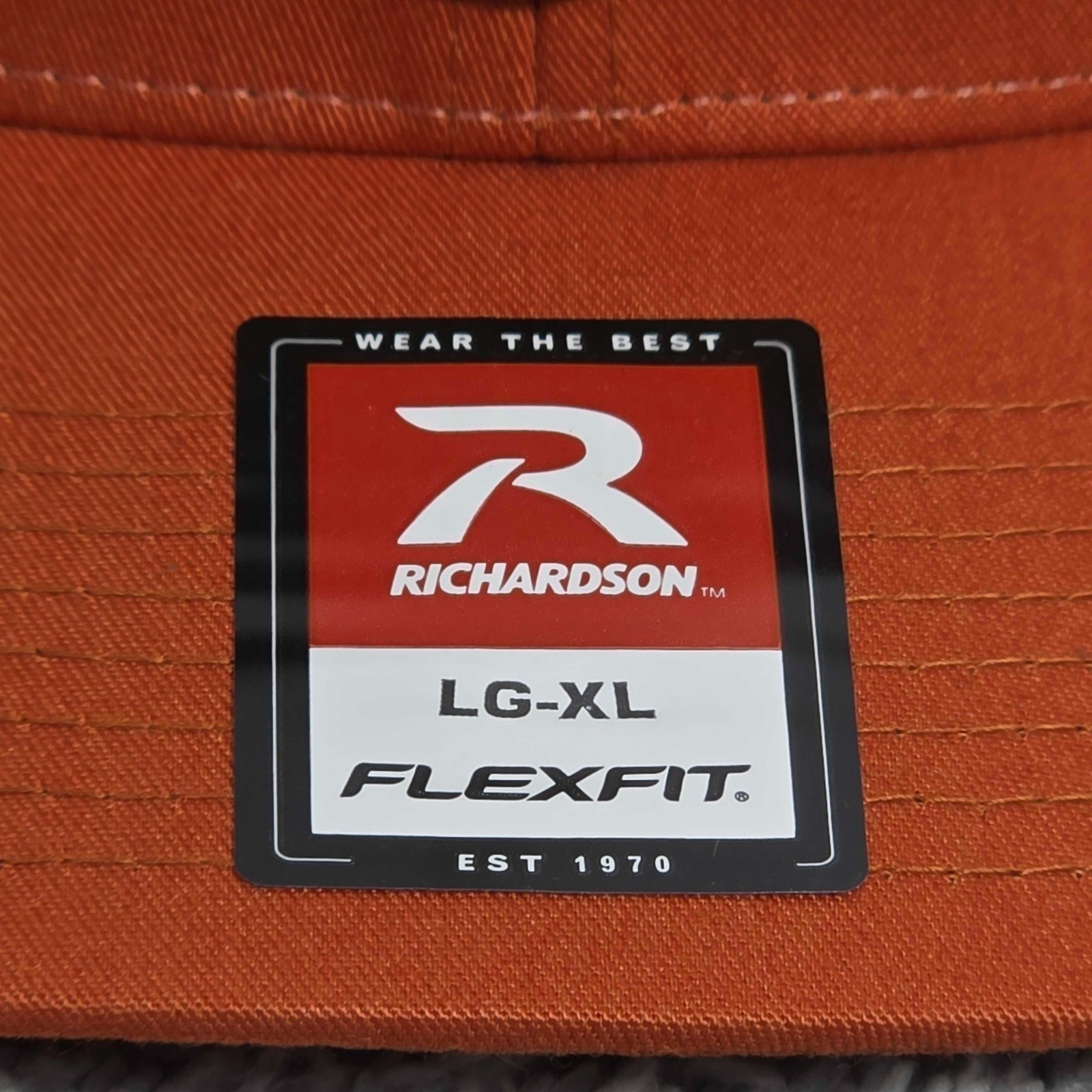 Beretta TKAD FlexFit Meshback Trucker Cap Hat Size L/XL Orange Khaki NWT