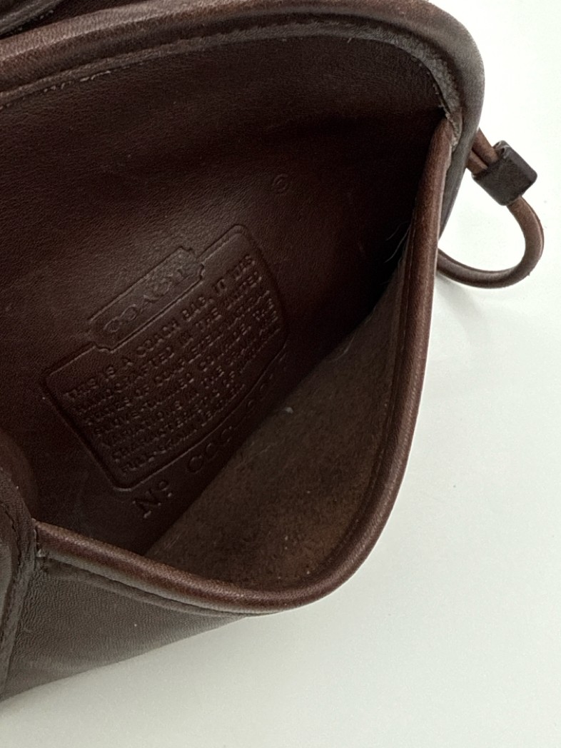 Coach Abbie Vintage Crossbody 9017 Brown Women LTHR Purse Handbag Outer Pocket