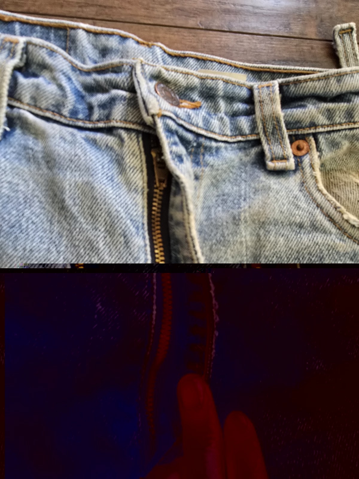 VTG Levi’s 550 Jeans 33×32 Relaxed Fit Tapered Leg Light Wash USA Red Tab 90s
