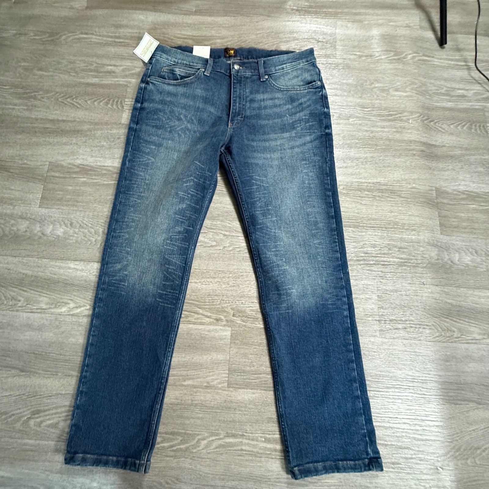 Lee Heritage Denim MVP Slim Fit Jeans Timber Medium Wash 36×30 112366083 Mens